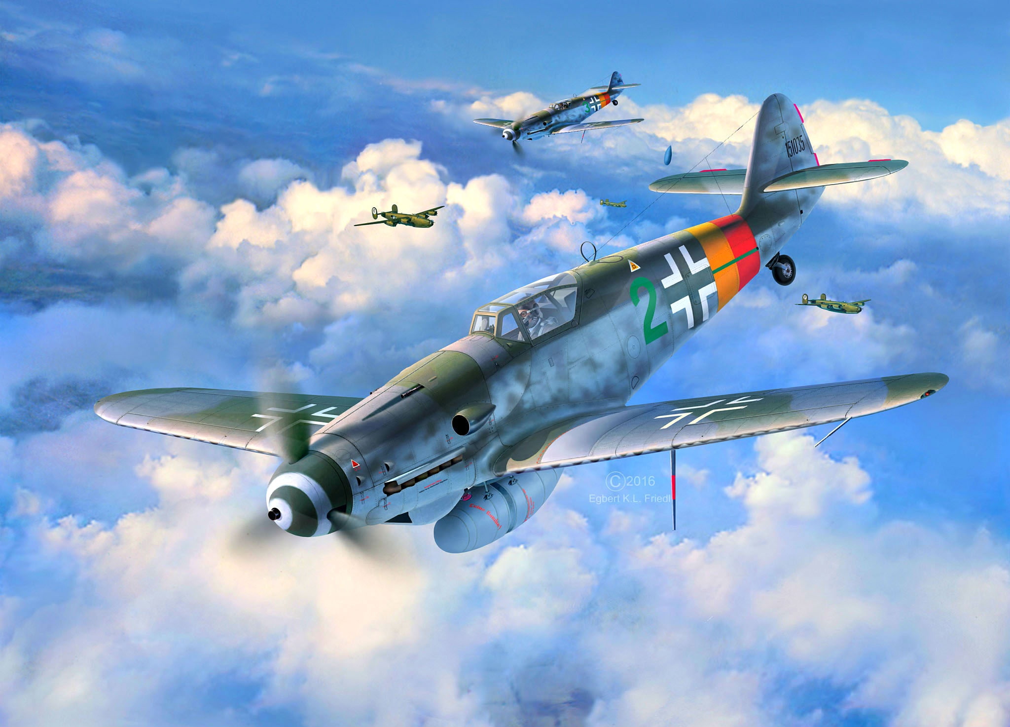 aircraft, Messerschmitt, Germany, Air force, WW2, Painting