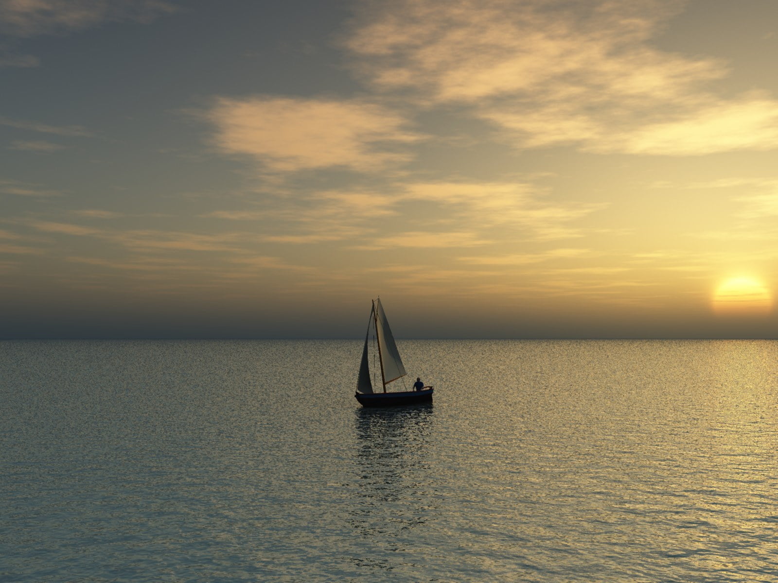 sail boat on body of water during sunset, sea  water, sailboat