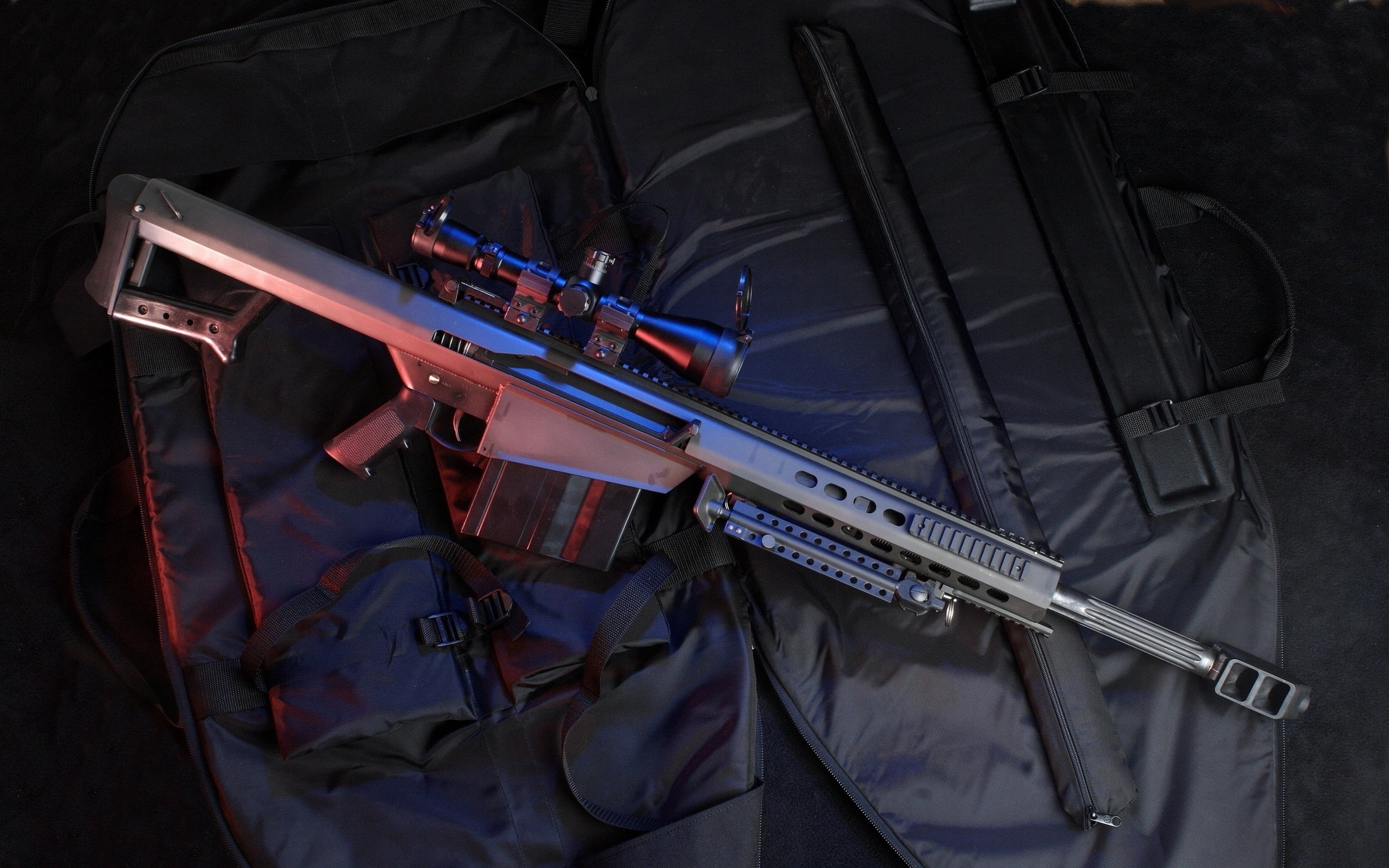 Barrett M82 Army, black assault rifle, War & Army, gun, weapon