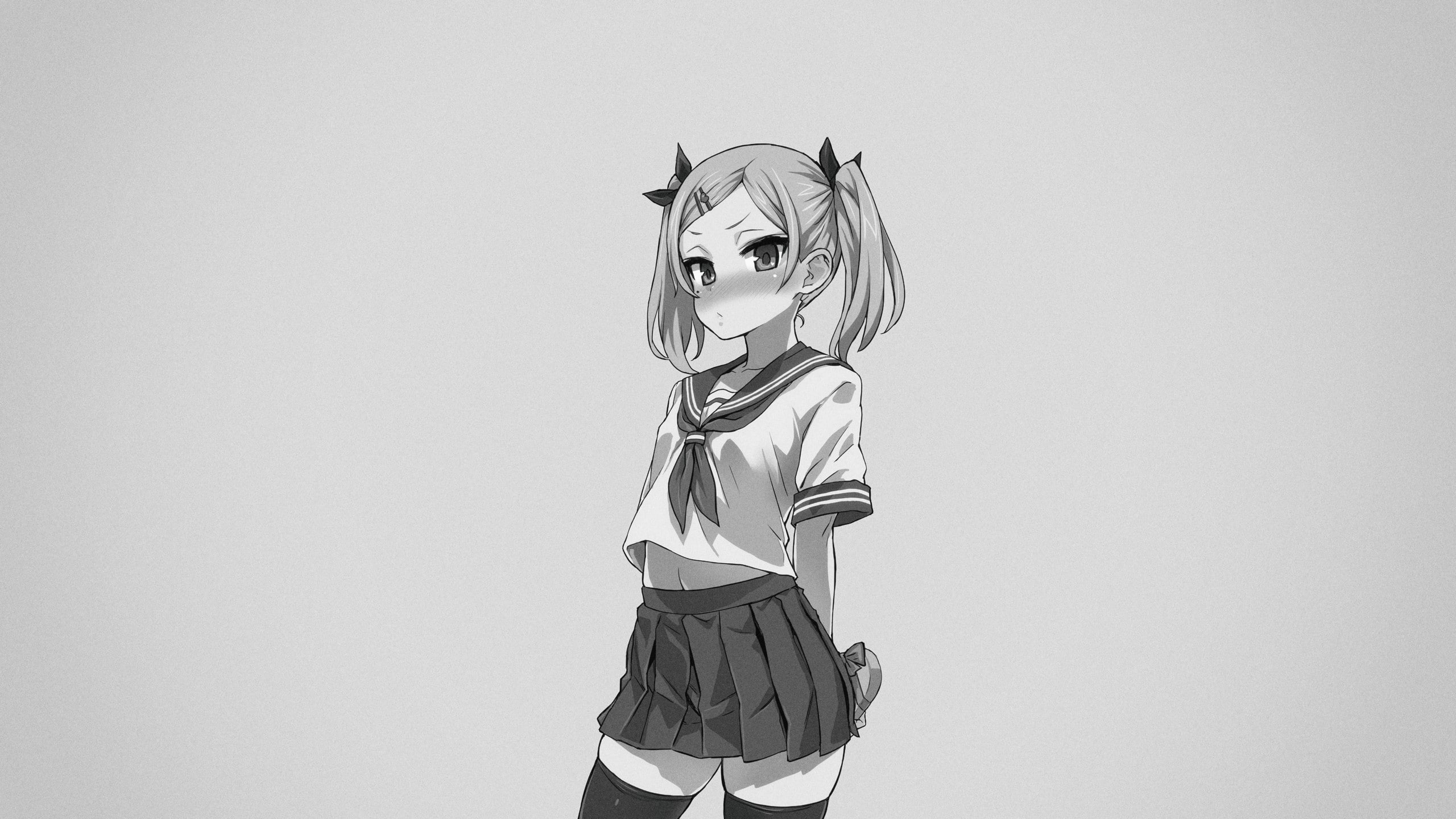 Yano Erika, asanagi, anime, anime girls, pigtails, school uniform