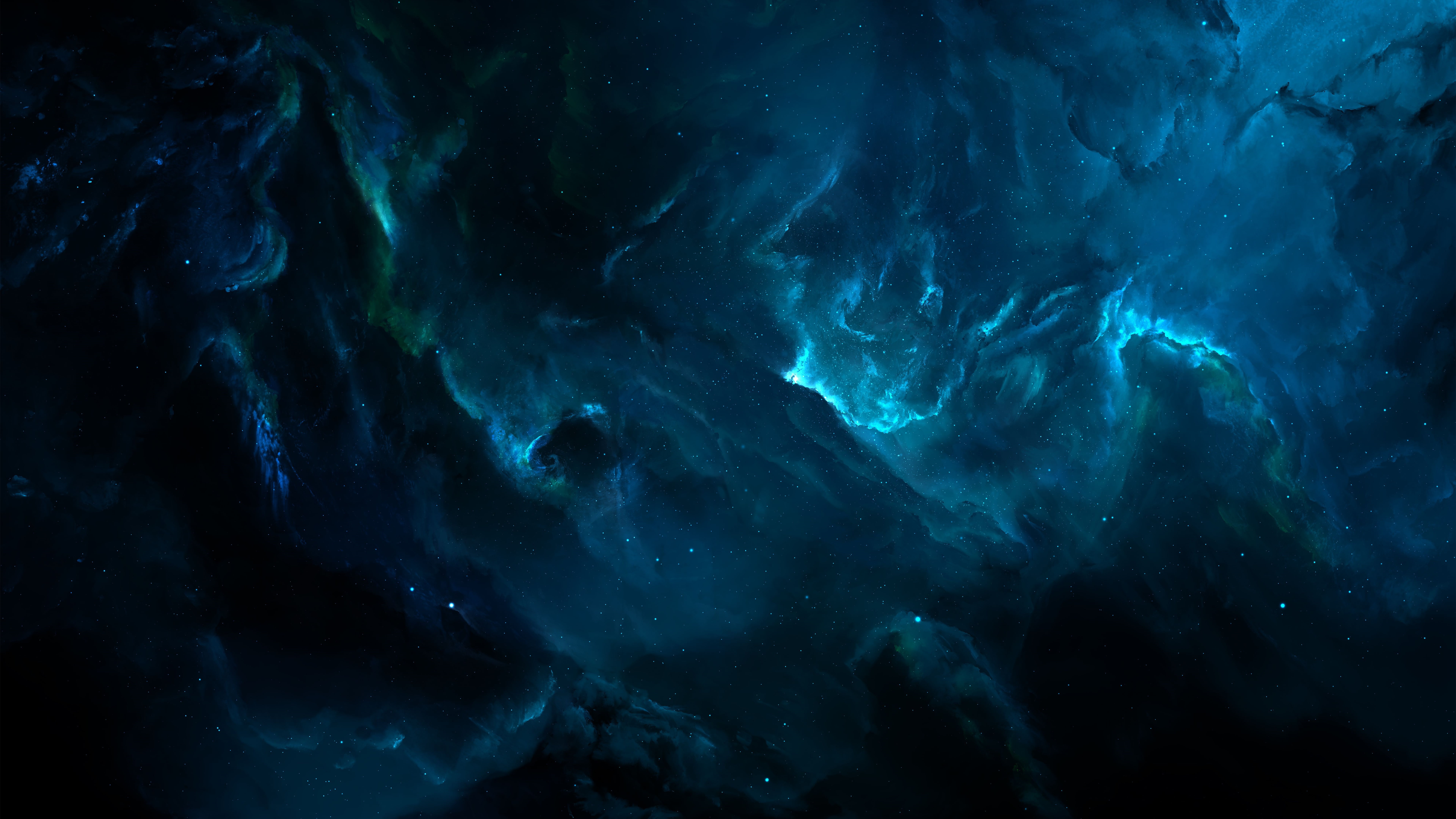 Free Download Hd Wallpaper Space Universe Blue Nebula Outer Space Darkness Stars 2627