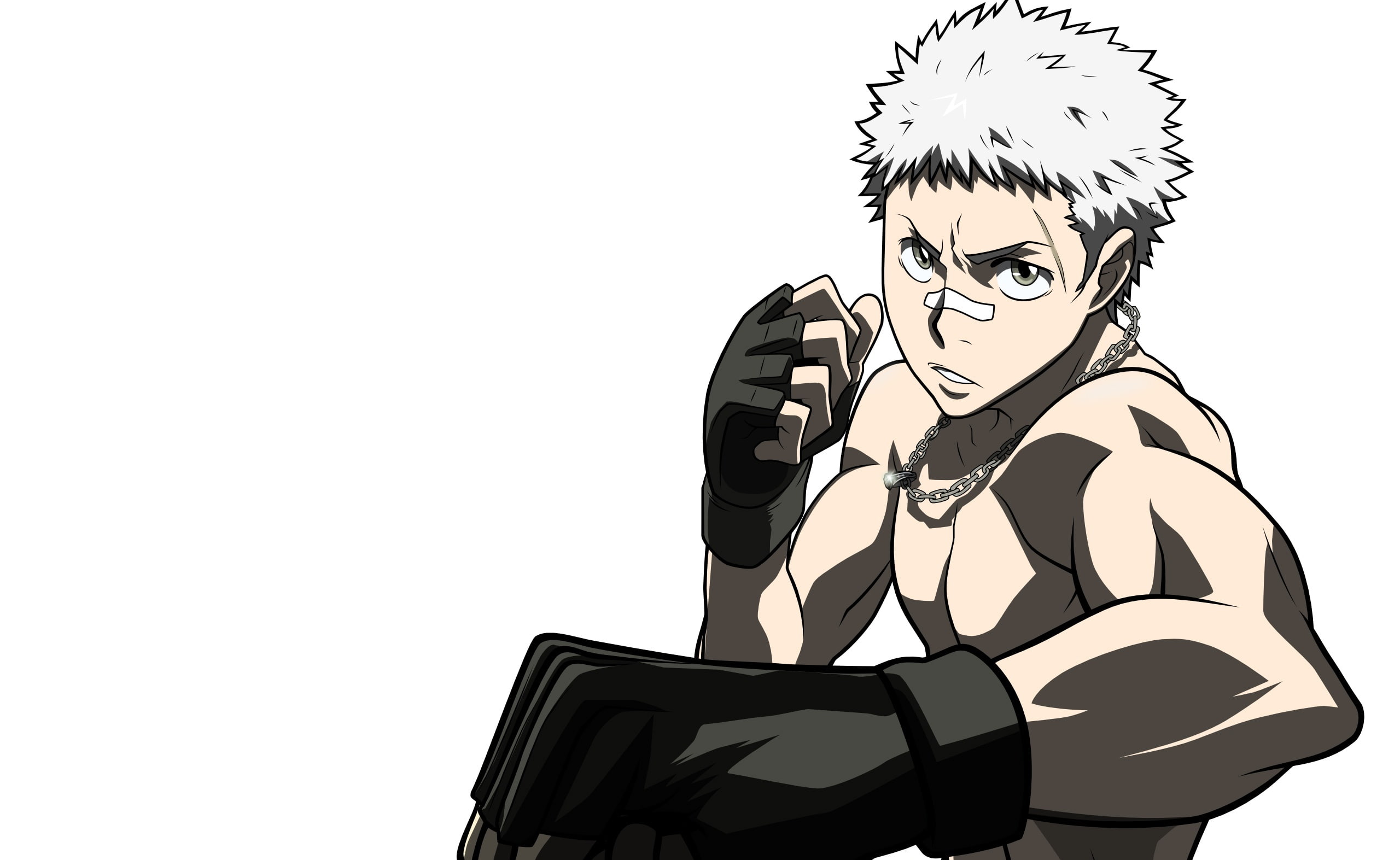 Katekyo Hitman Reborn Anime, male anime character, Artistic, white background