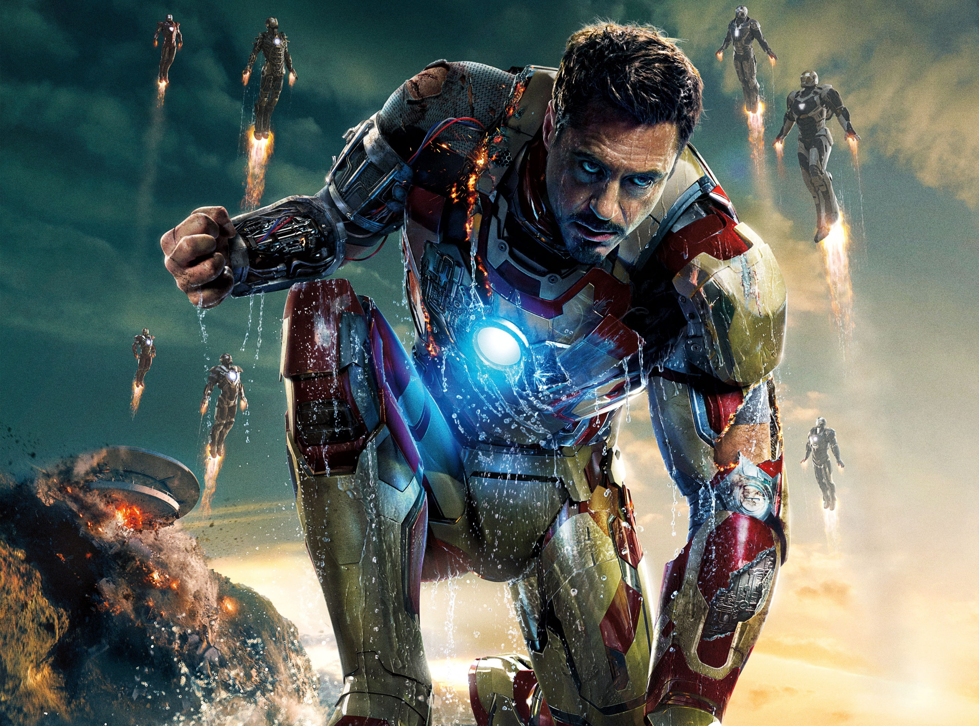 Iron Man 3 2013 Film, Marvel Iron Man Tony Stark illustration