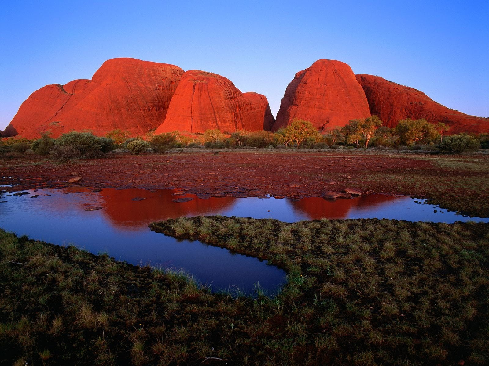 Free Download HD Wallpaper Earth The Olgas Uluru Kata Tjuta National Park Reflection