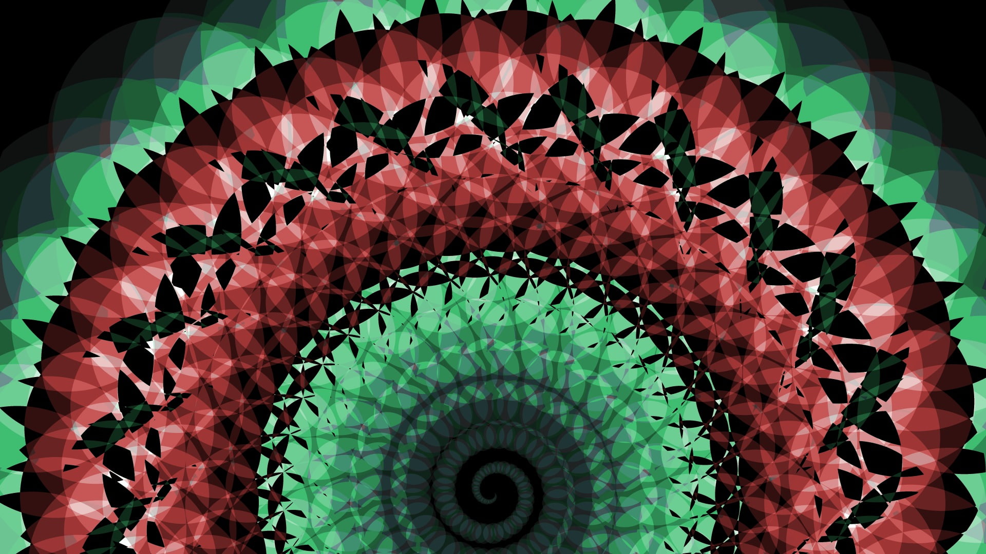 Abstract, Pattern, Green, Red