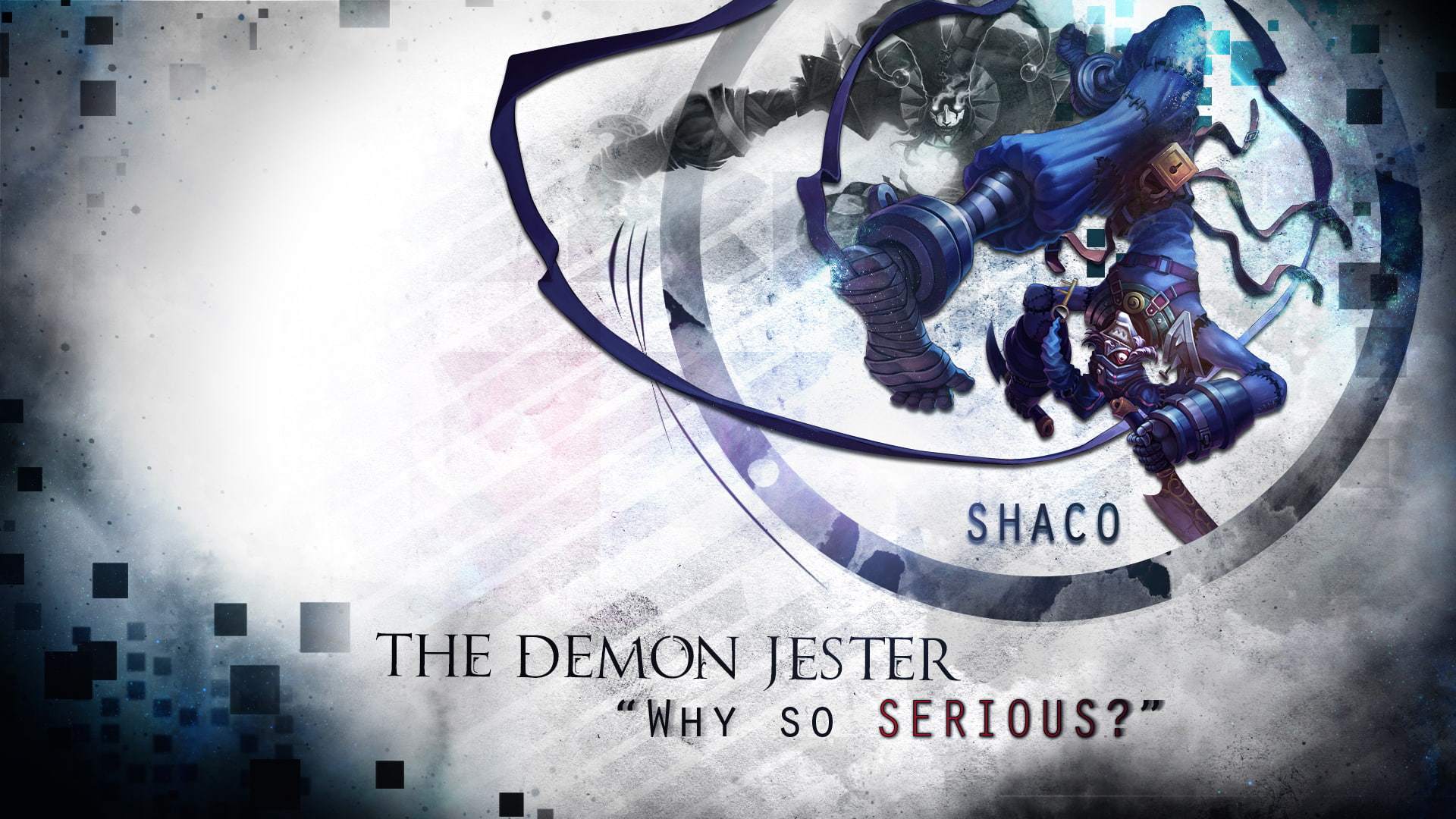demon, jester, league, legends, shaco