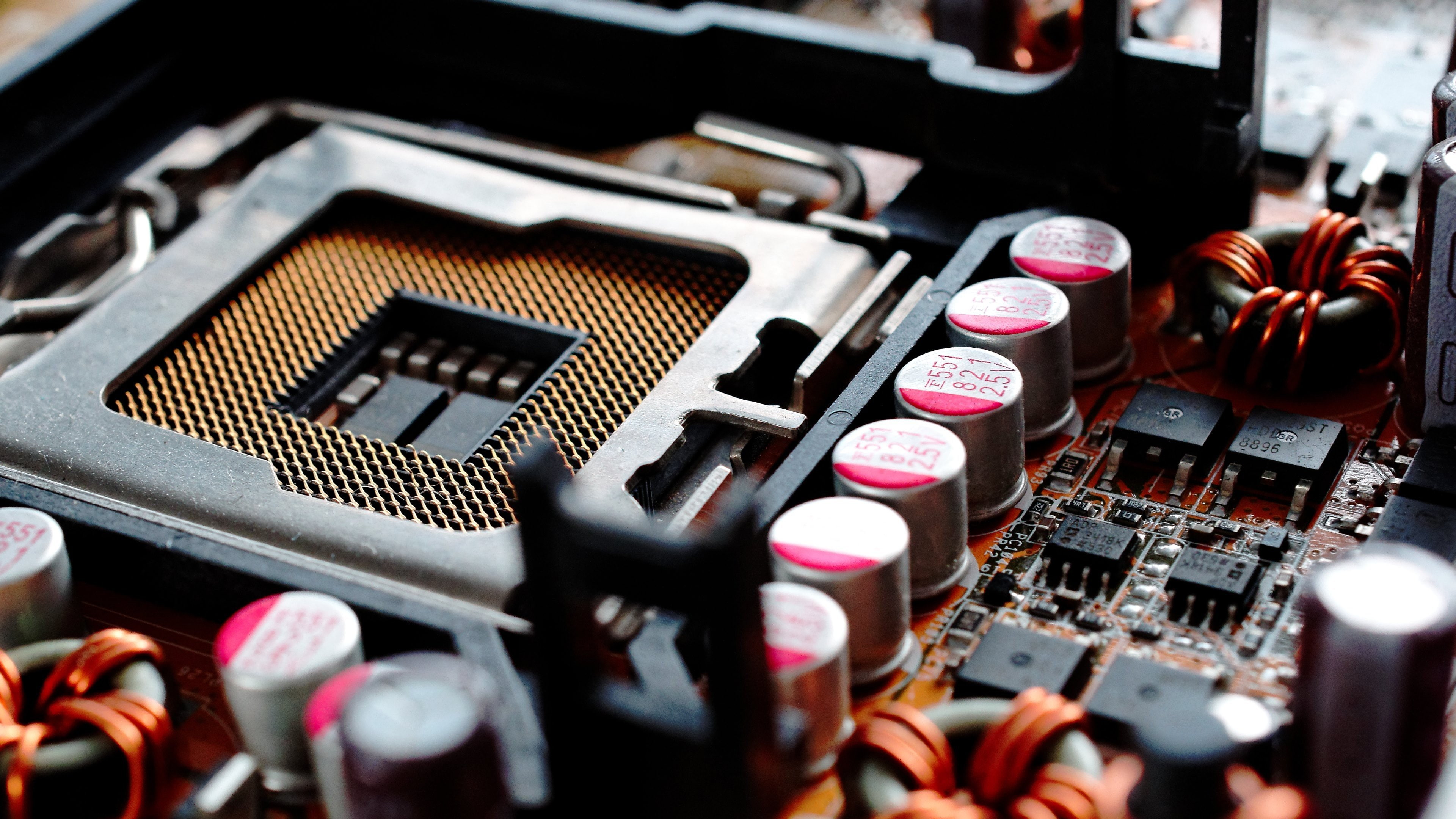 electronics closeup microchip cpu intel