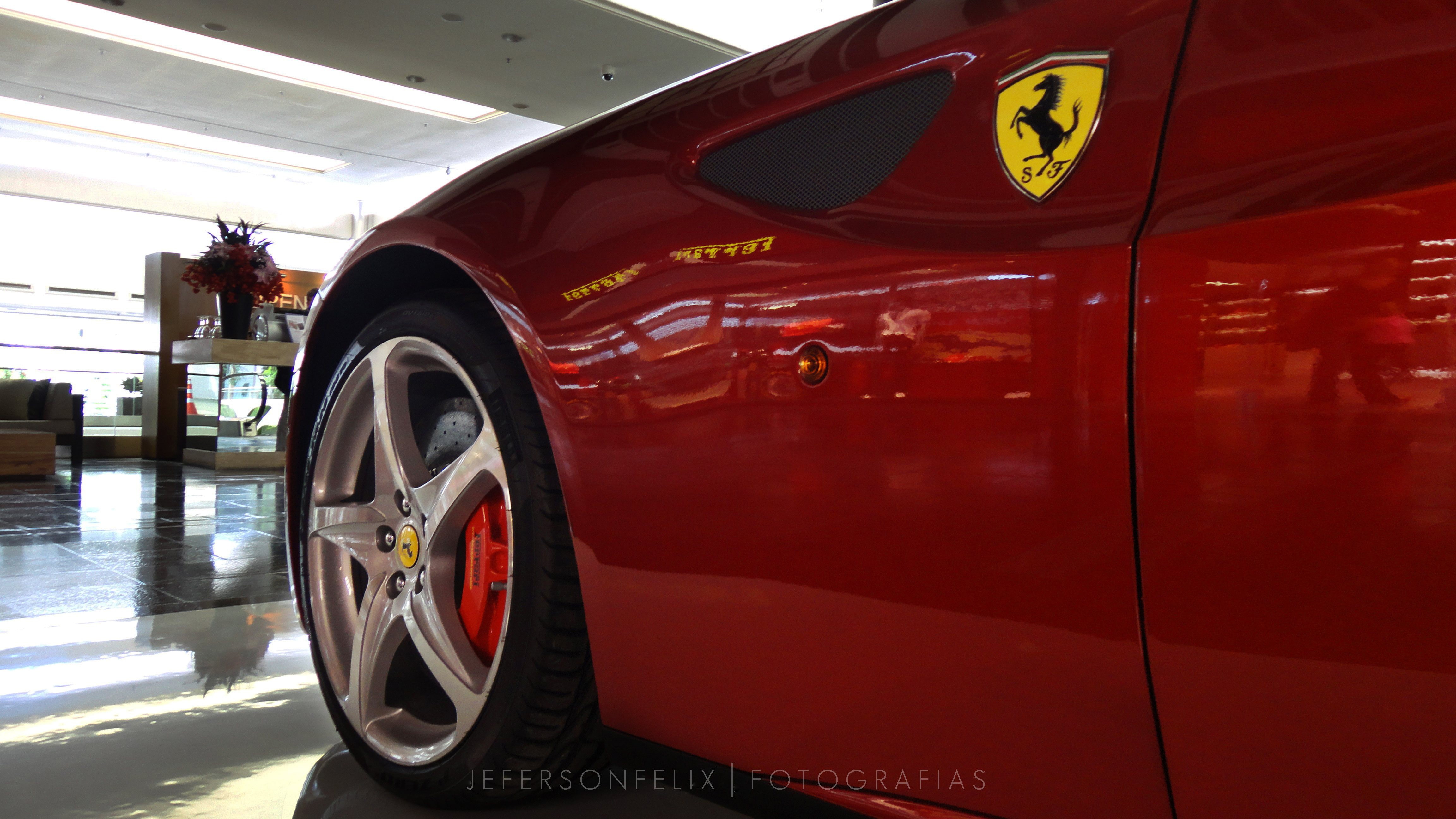 Ferrari FF, car, mode of transportation, land vehicle, red