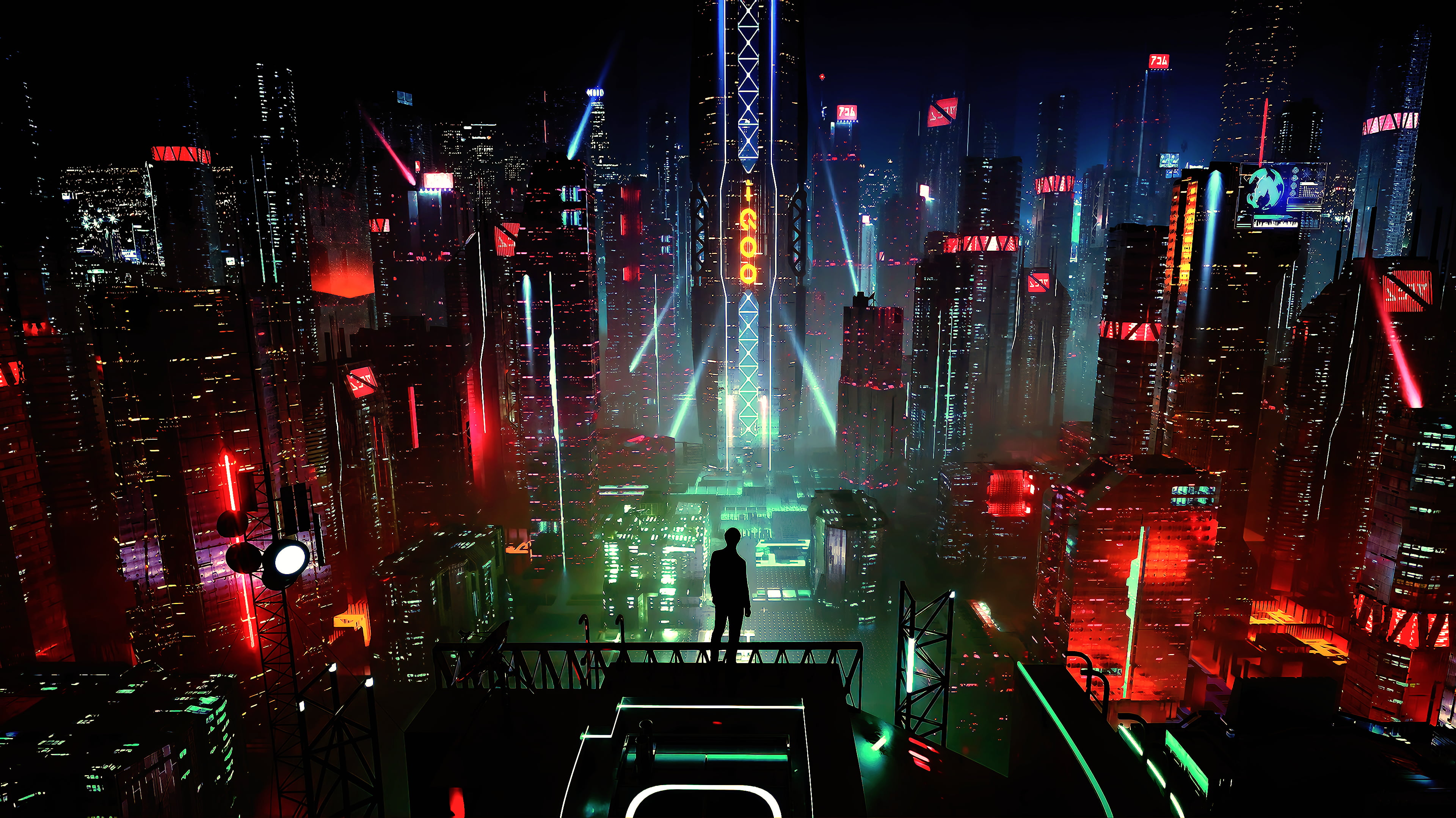 Free Download Hd Wallpaper Cyber Science Fiction Digital Art Concept Art Cyberpunk 6907