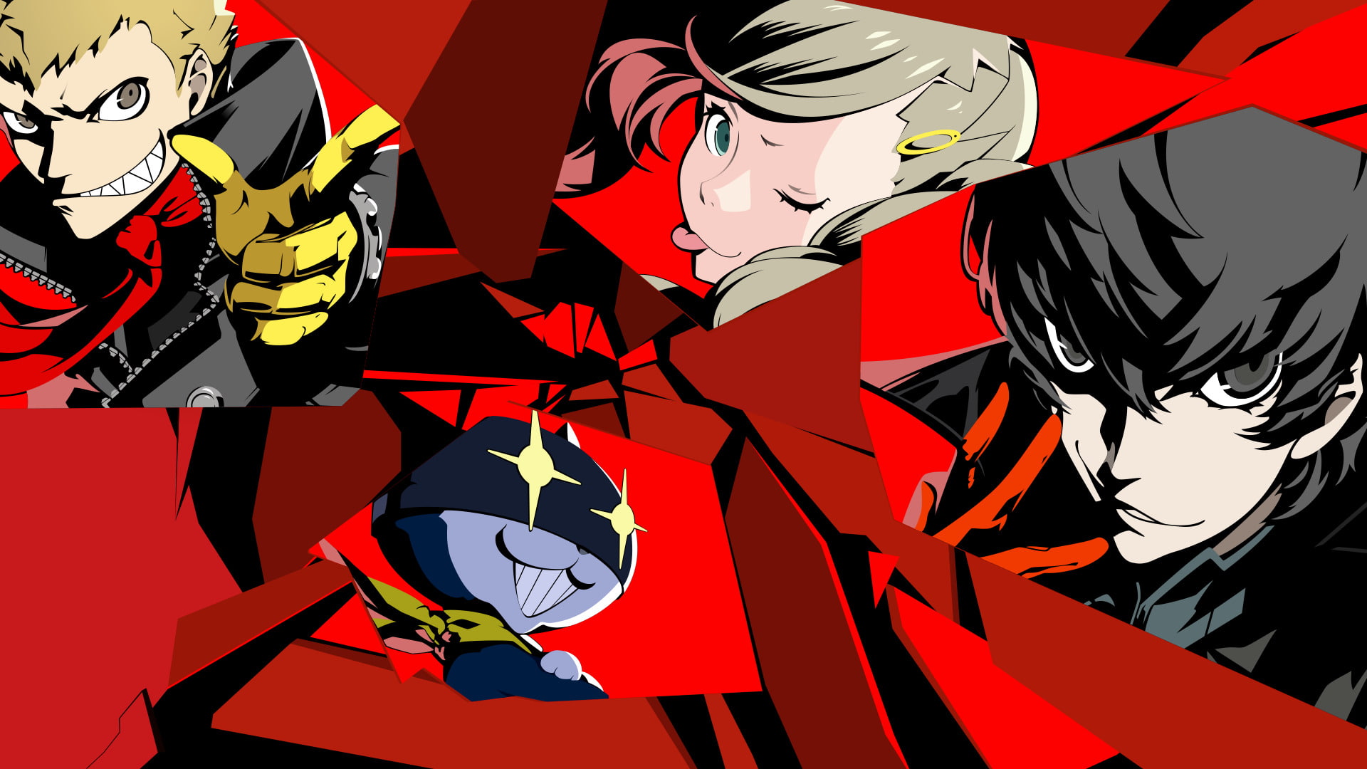 Persona, Persona 5, Akira Kurusu, Ann Takamaki, Morgana (Persona)