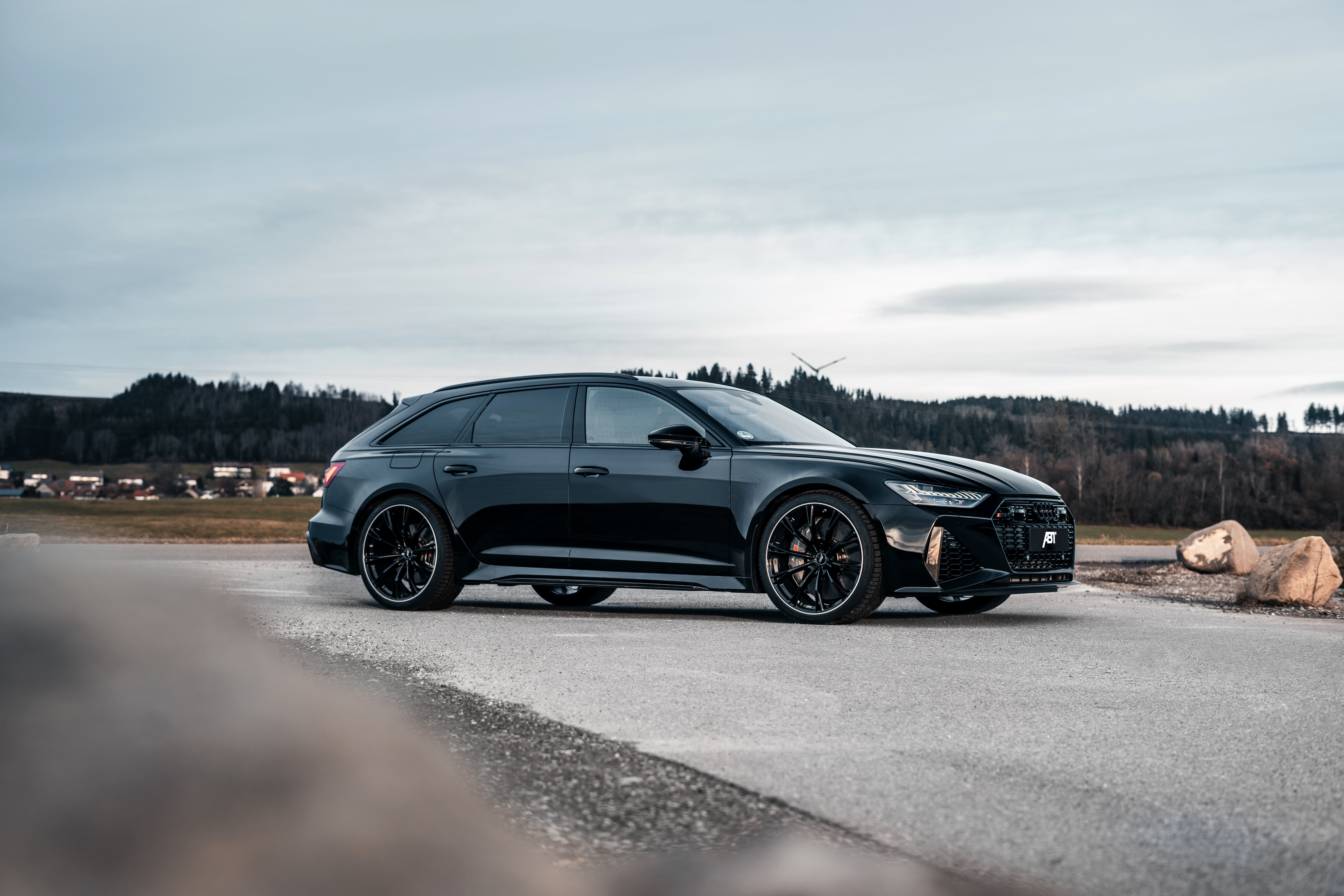 Audi, black, side view, ABBOT, universal, RS 6, 2020, 2019
