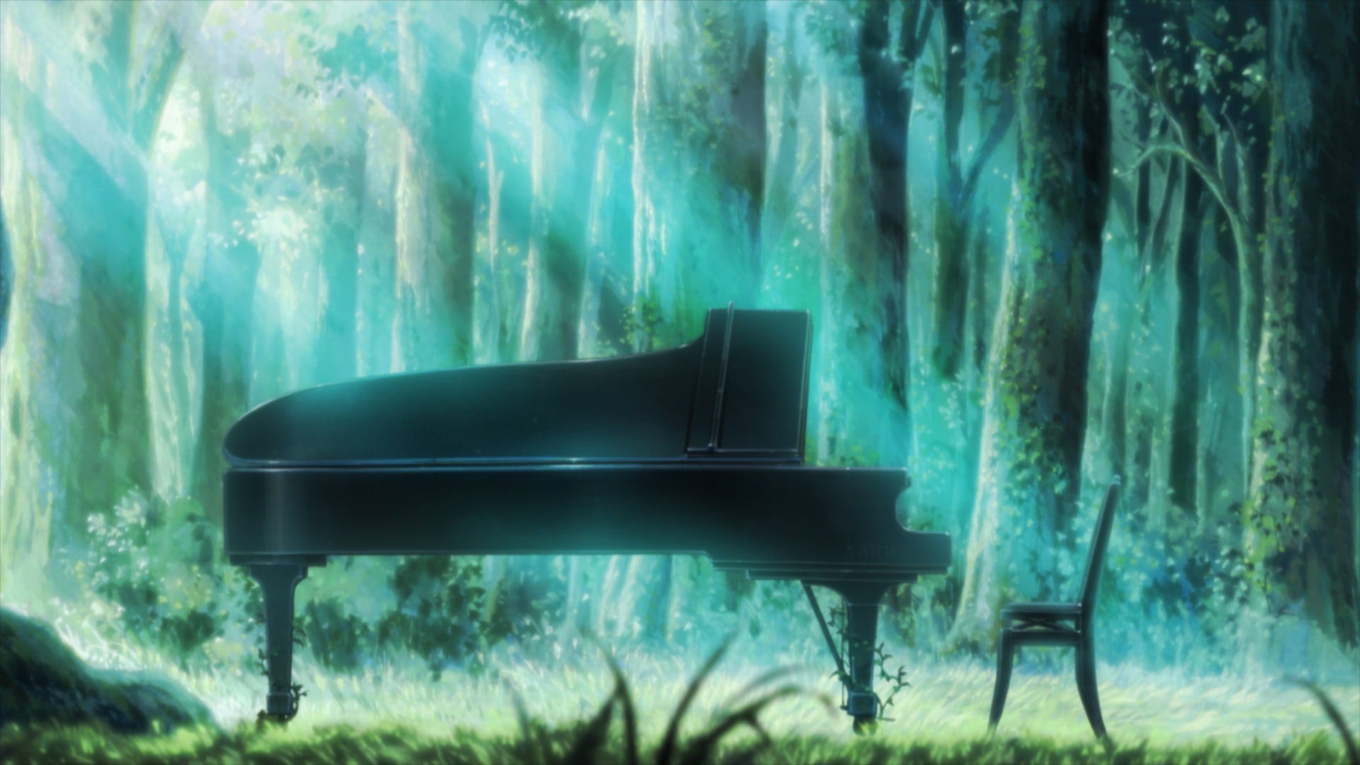 Piano HD, black grandfather piano, music
