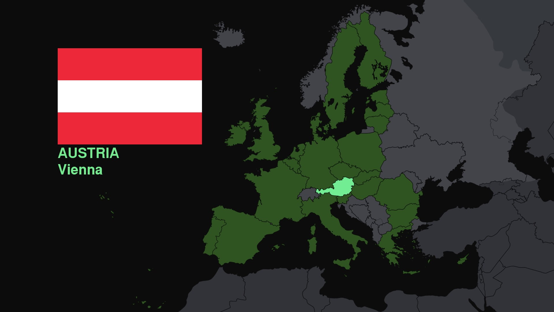 Austria, map, flag, Europe, no people, communication, guidance