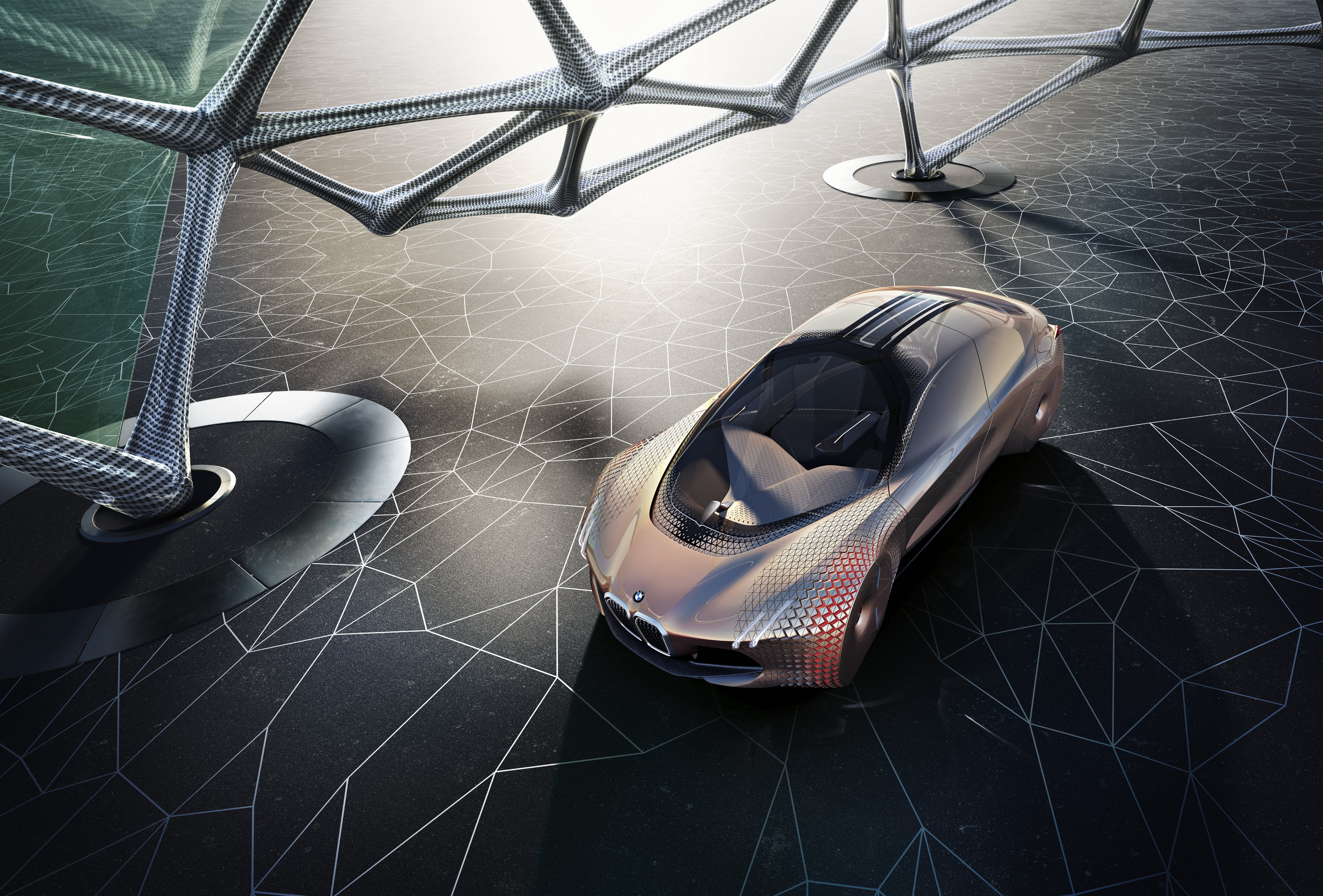 BMW Vision Next 100, car, concept cars, futuristic, abstract