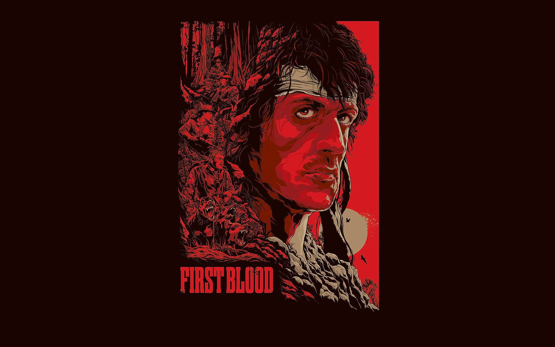 Movies, Artwork, Person, rambo first blood wallpaper