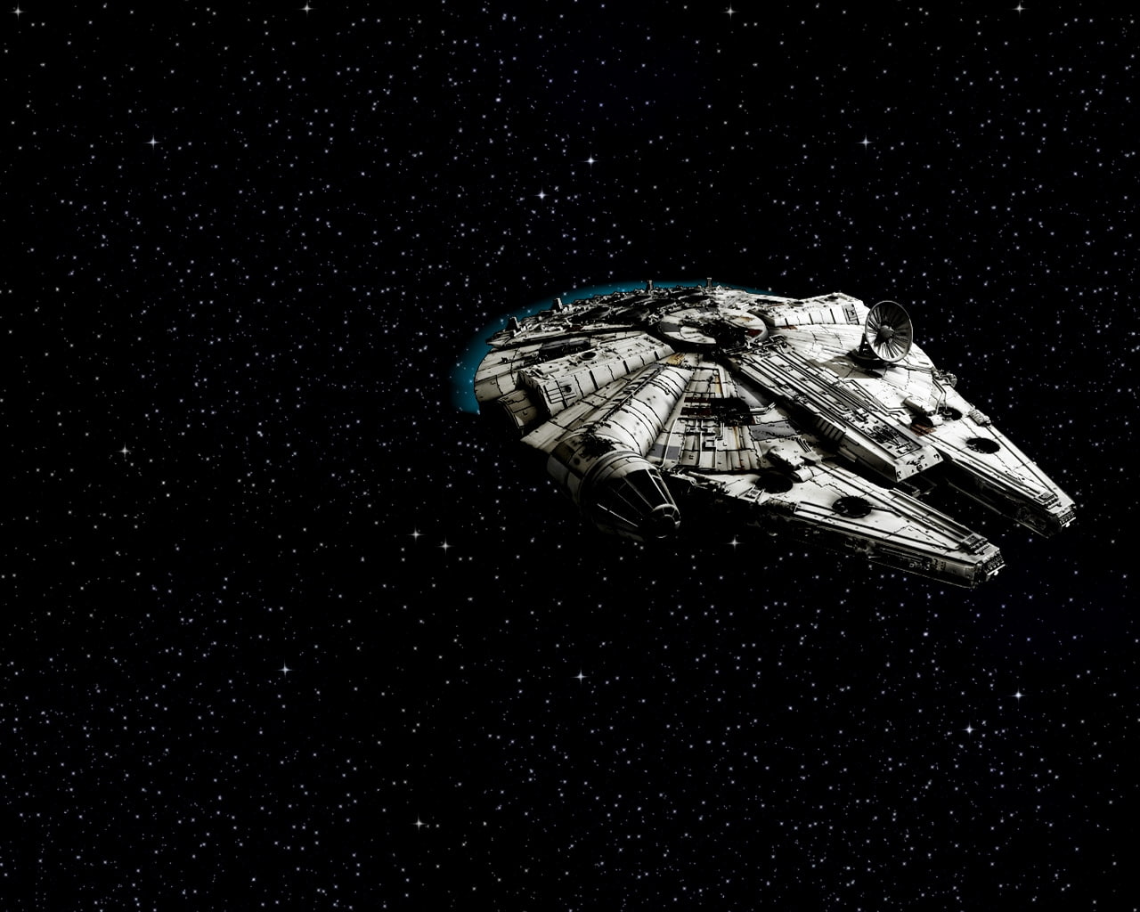 star wars millenium falcon 1280x1024  Video Games Star Wars HD Art