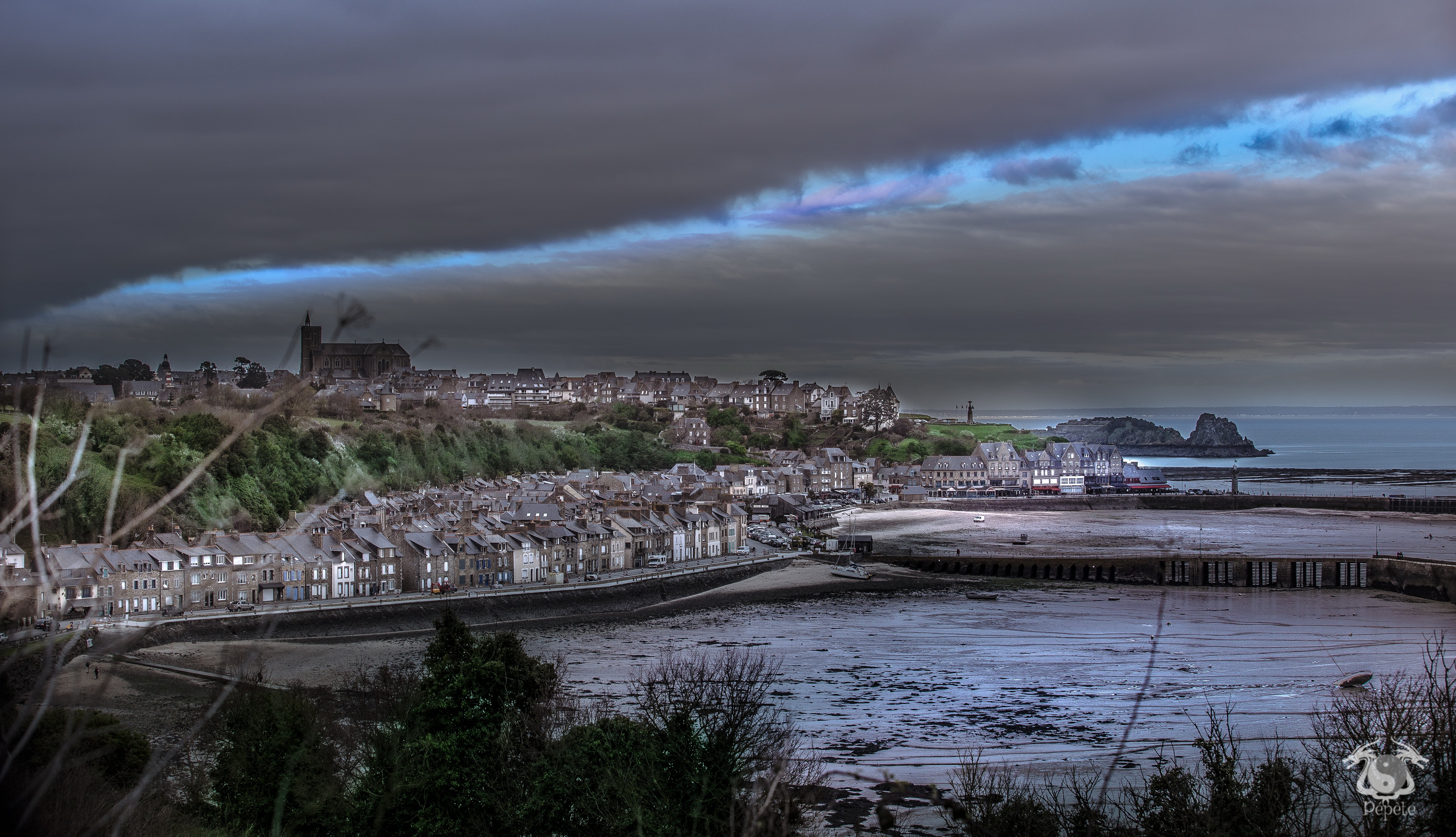 sea, shore, Cancale Brittany