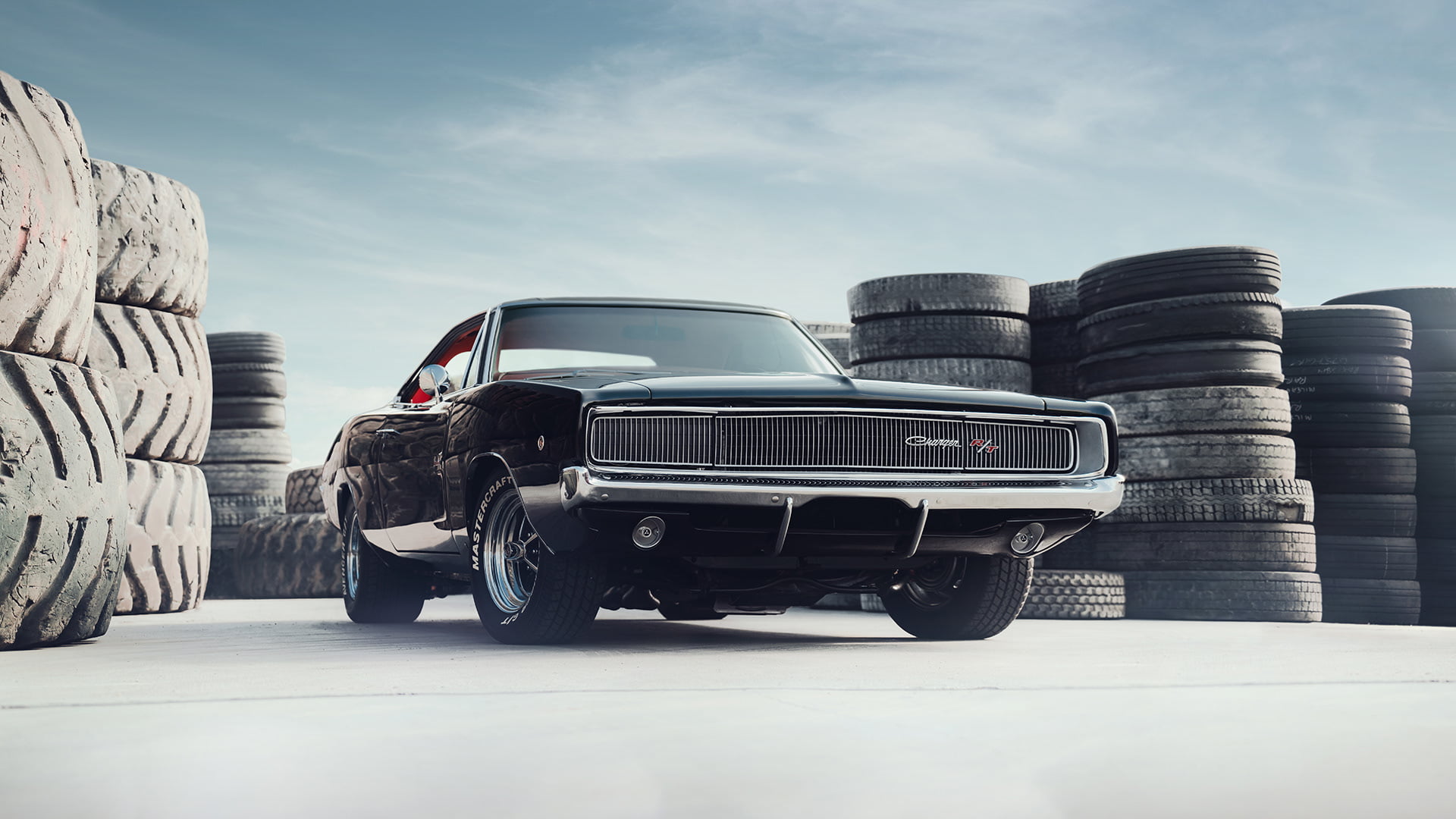 Charger RT, Dodge Charger R/T 1968, car, black cars, tires