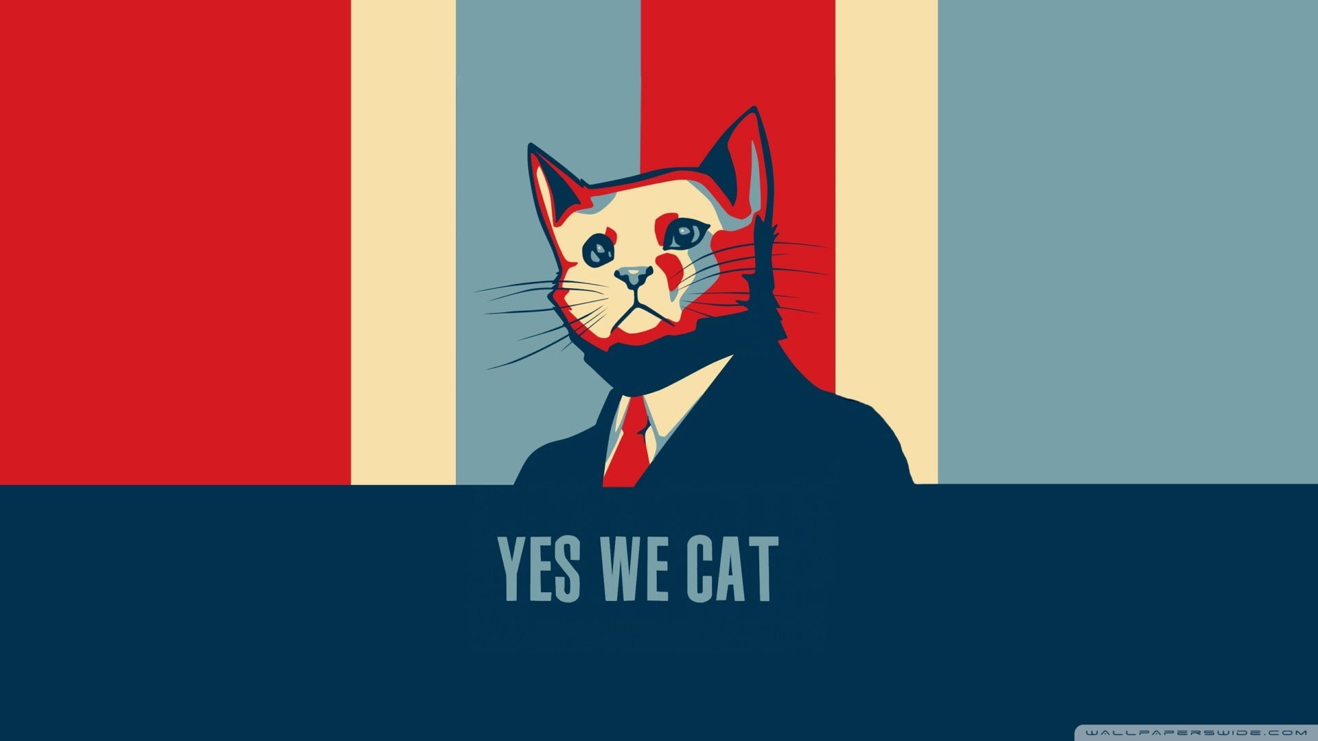 cat barack obama humor hope posters, mammal, one person, communication