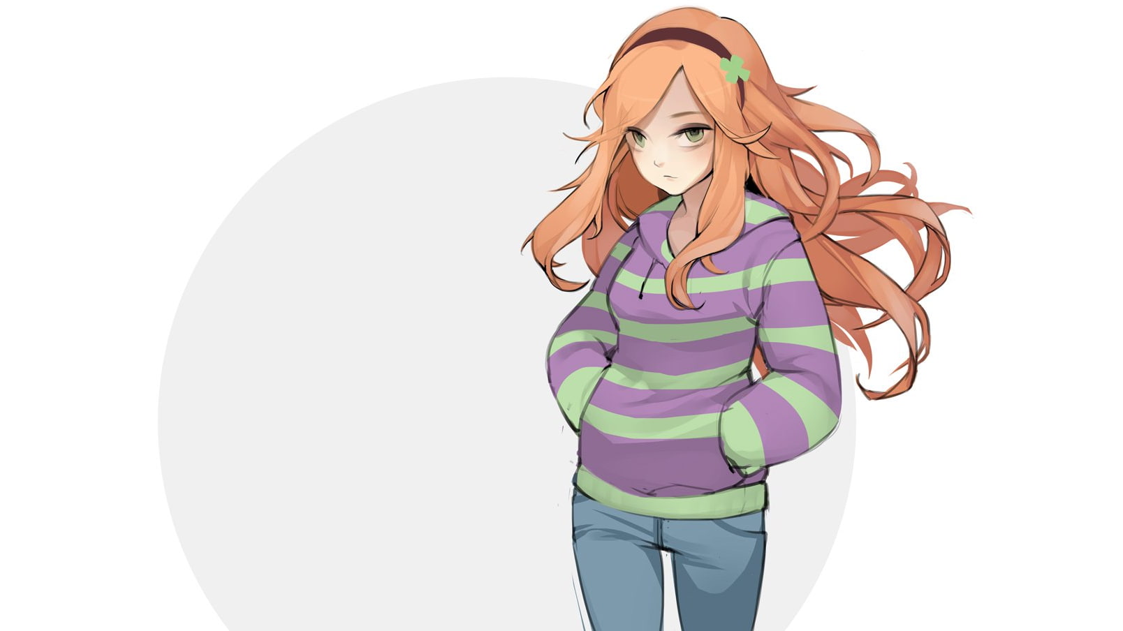 Vivian James, GamerGate, redhead, green eyes, young adult, one person