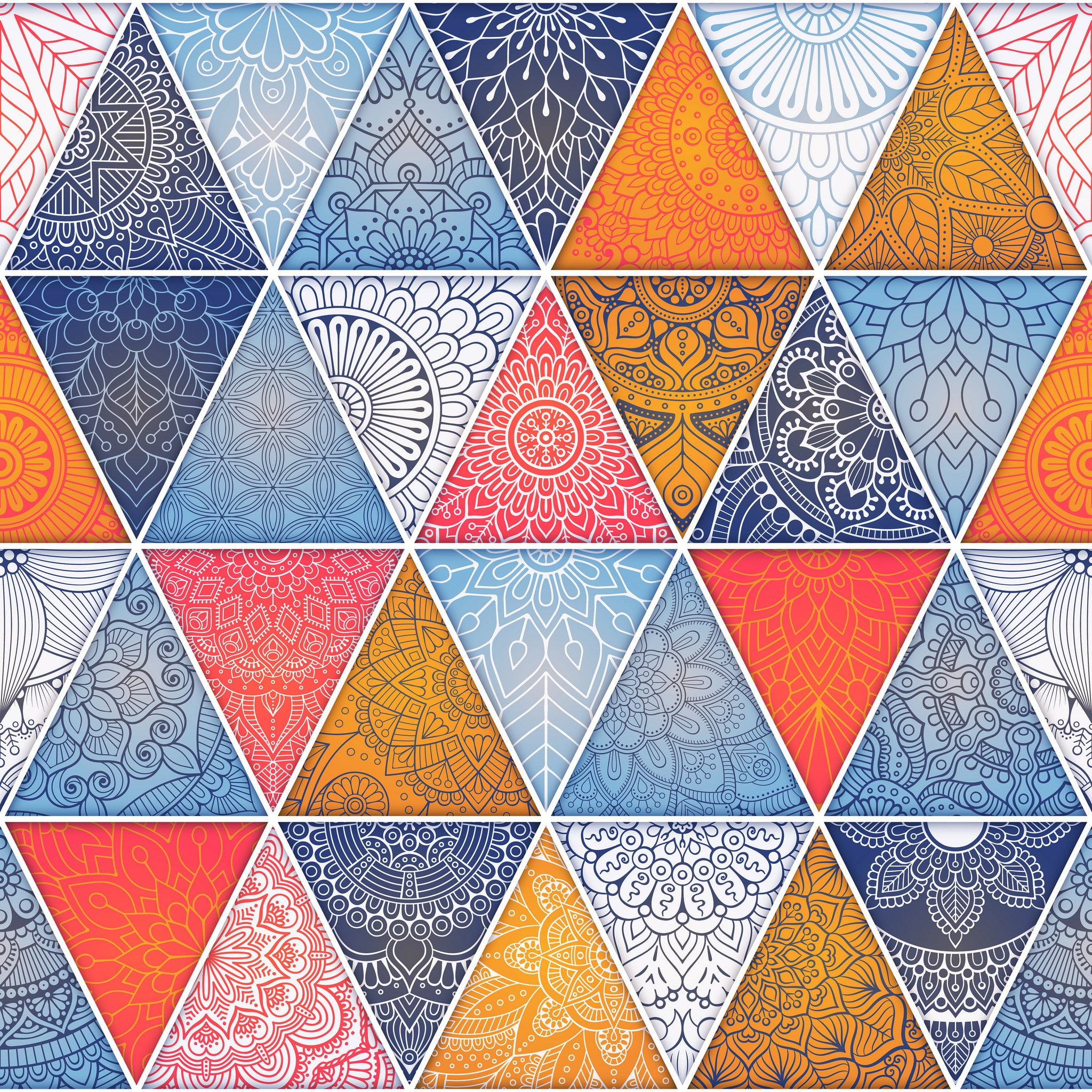 triangle, pattern, texture, multi colored, backgrounds, full frame