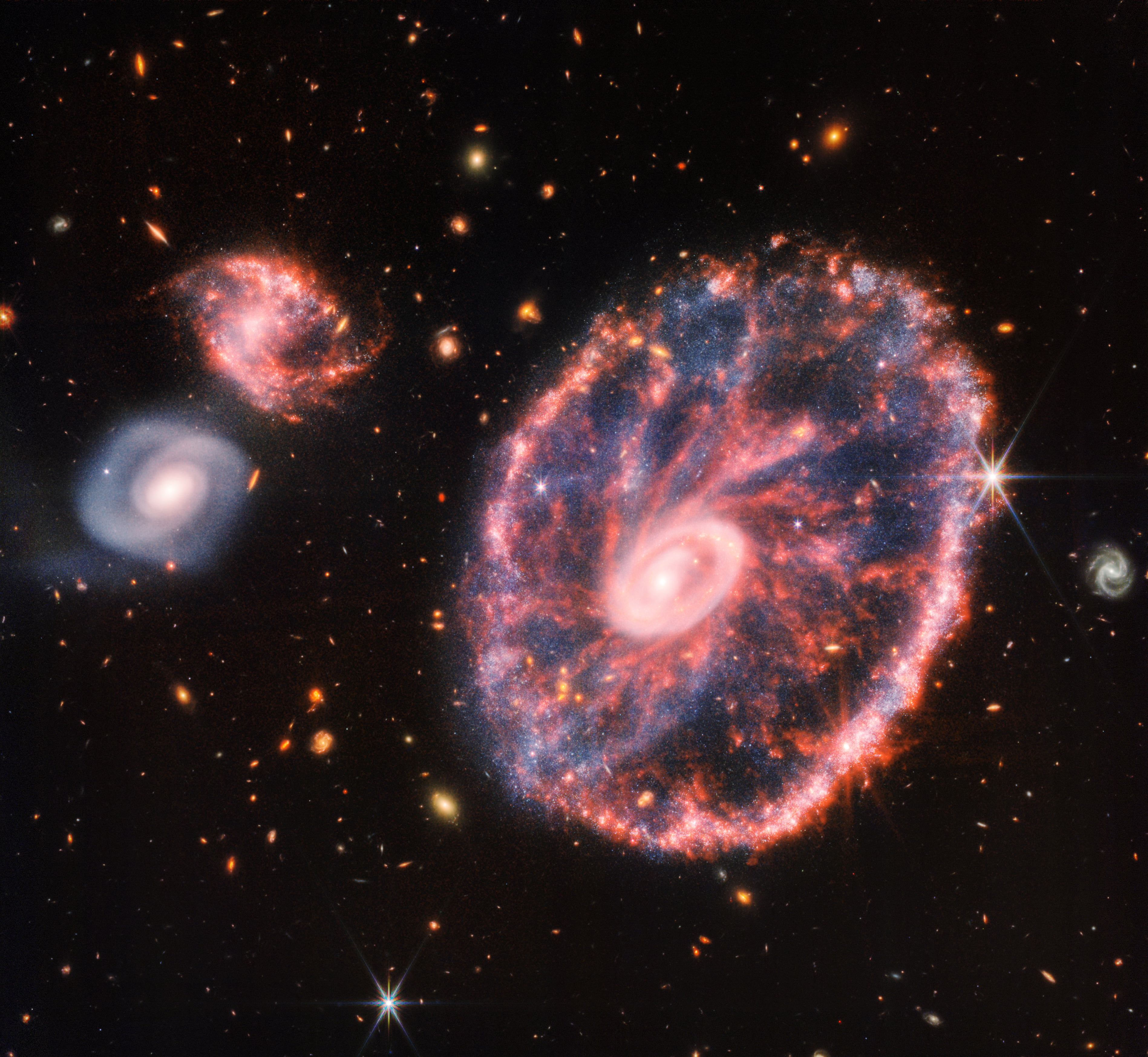 stars, galaxy, space, James Webb Space Telescope, NIRCam, MIRI
