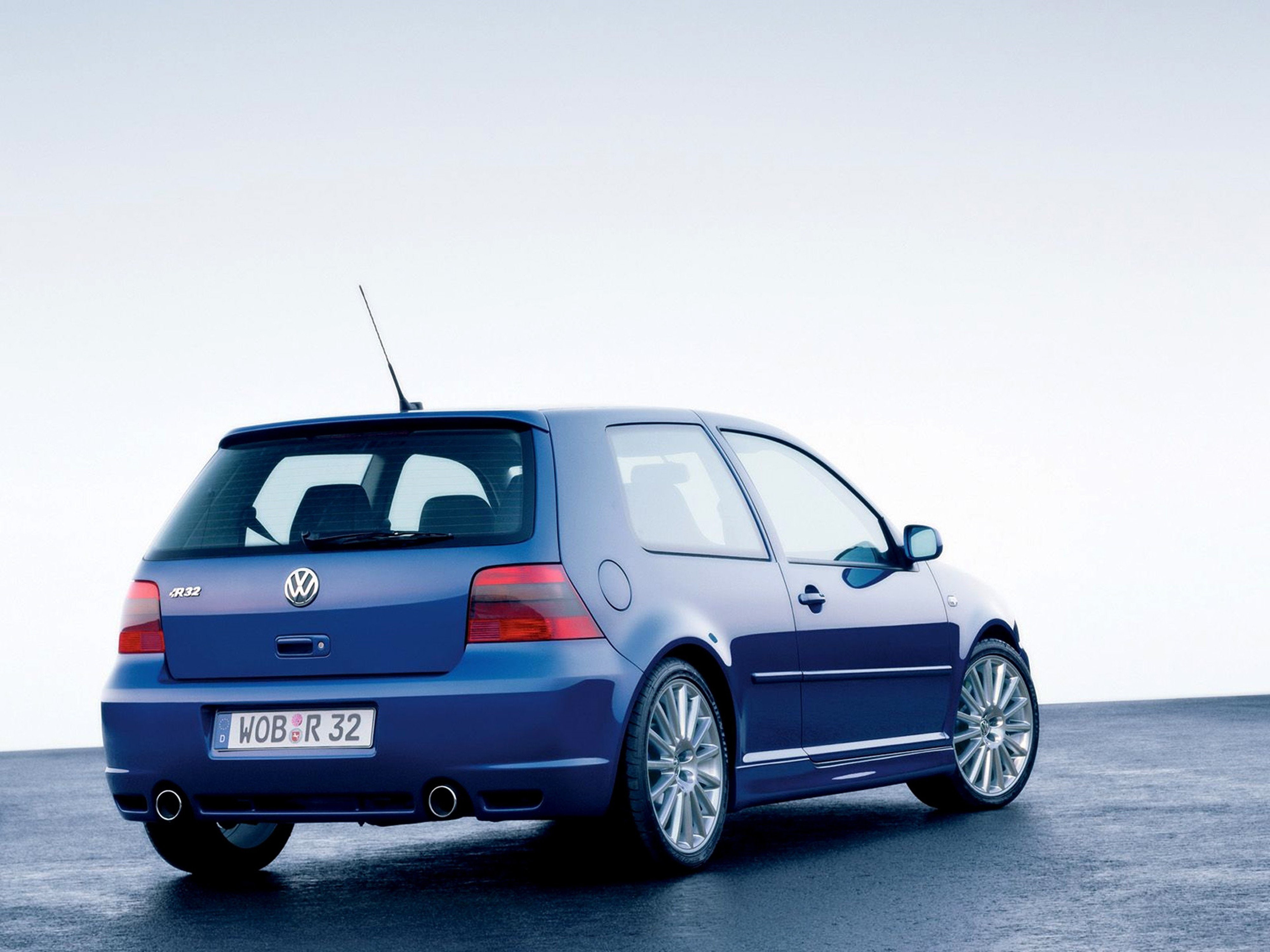 2002, 4000x3000, blue, car, germany, golf, r32, volkswagen