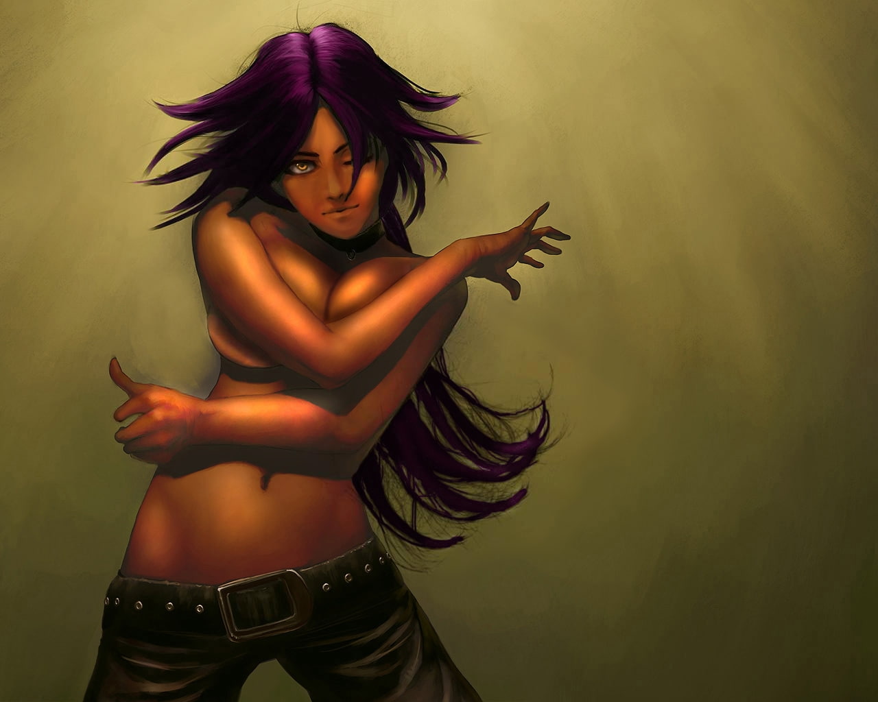 Free Download HD Wallpaper Bleach Shihouin Yoruichi X Anime Bleach HD Art Wallpaper