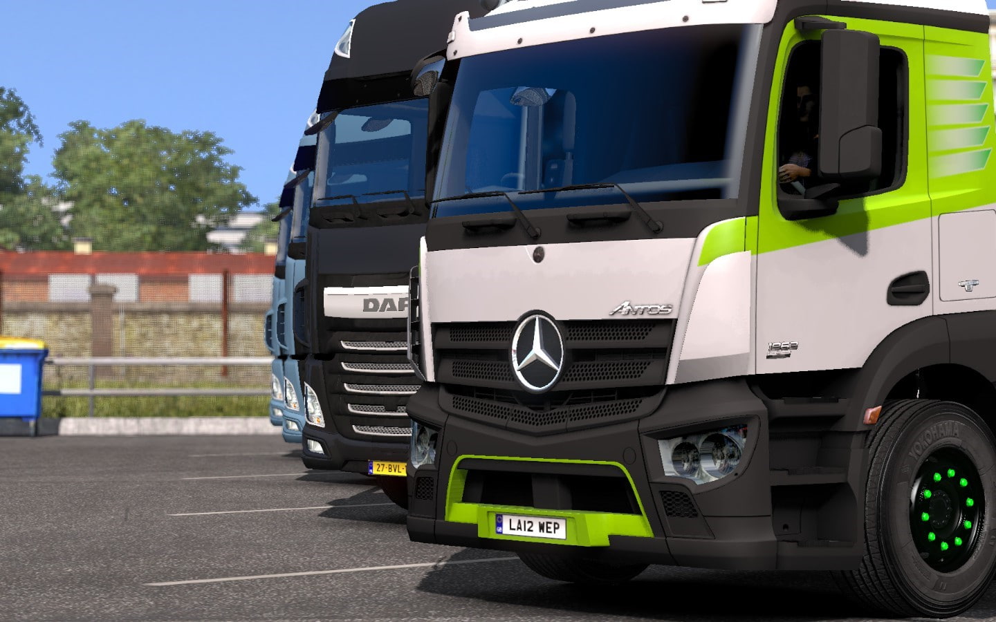benz, Euro Truck Simulator 2, Mercedes, trucks