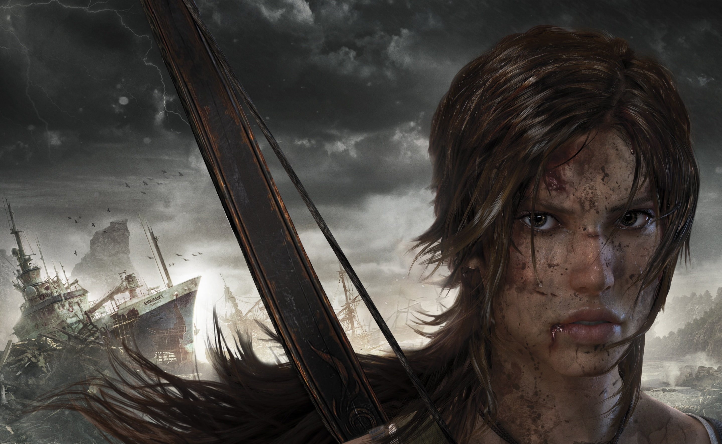 Tomb Raider 2012, The Witcher female character wallpaper, Games