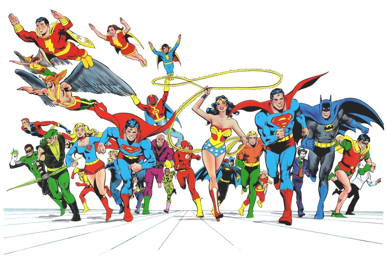 Comics, DC Comics, Batman, Flash, Green Lantern, Hawkman, Red Tornado