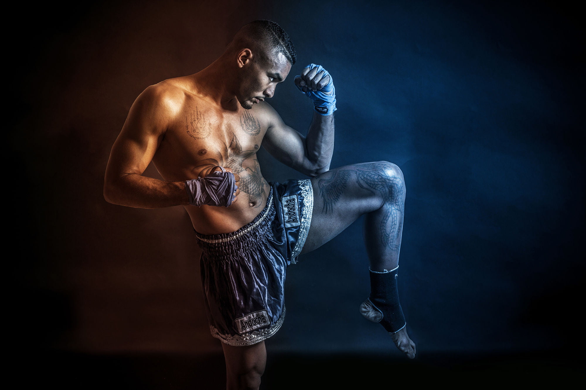 men's gray shorts, fighter, photographer, World Champion, Olivier Ahpoor