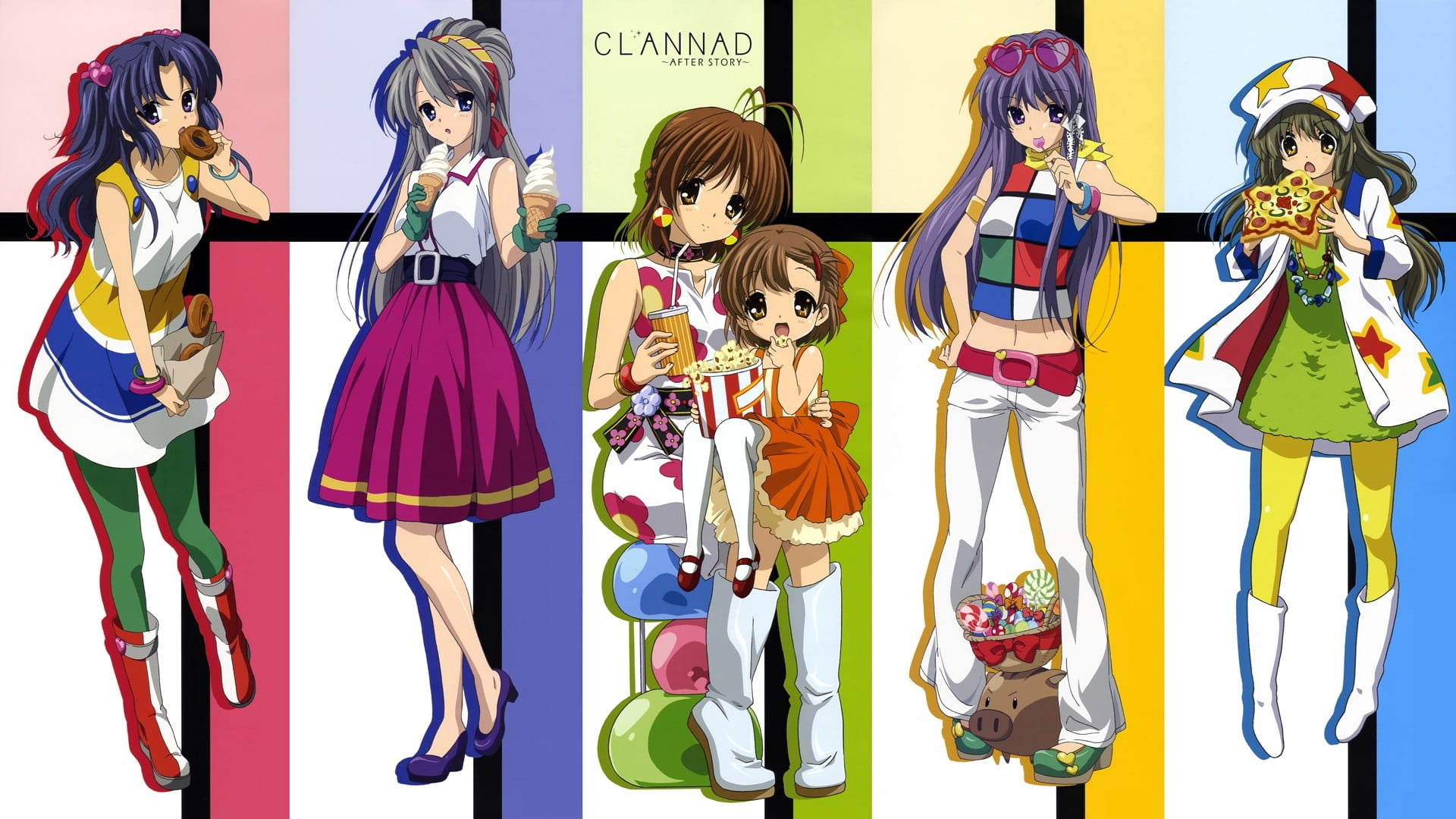 Clannad, Ichinose Kotomi, Sakagami Tomoyo, Furukawa Nagisa