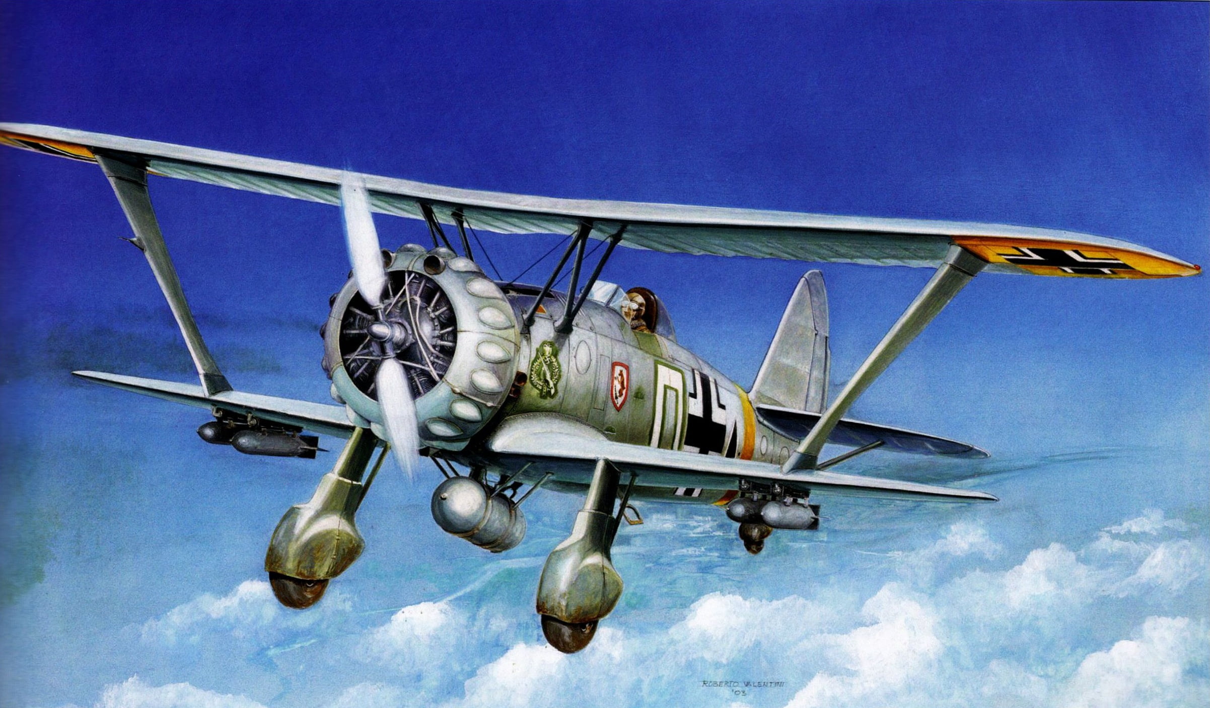 World War II, biplane, airplane, aircraft, military, military aircraft