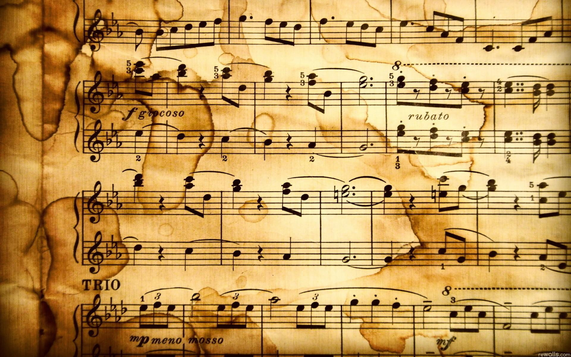 Music Notes, classical, paper, 3d and abstract