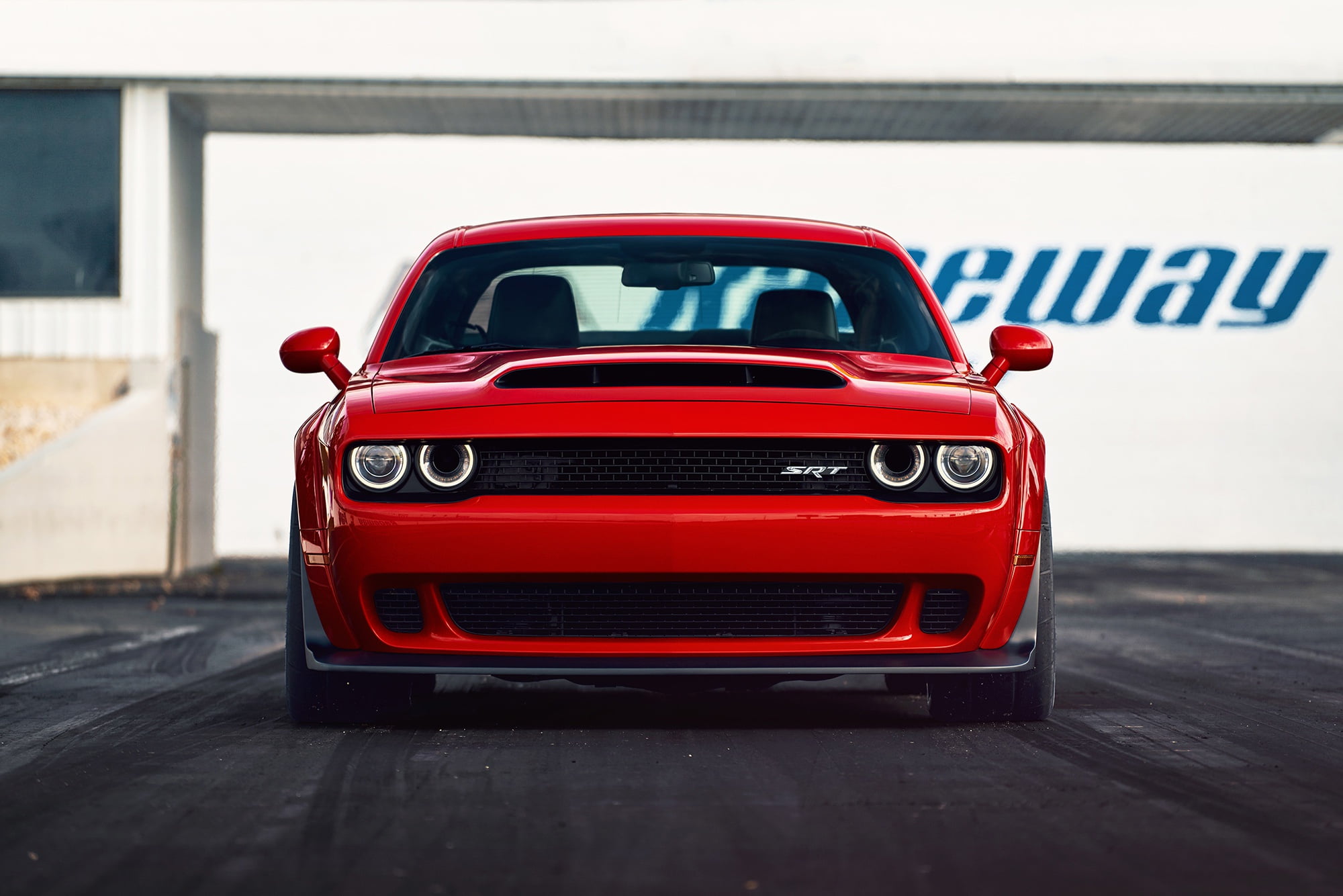 Dodge, Dodge Challenger SRT, Car, Muscle Car, Red Car, Vehicle