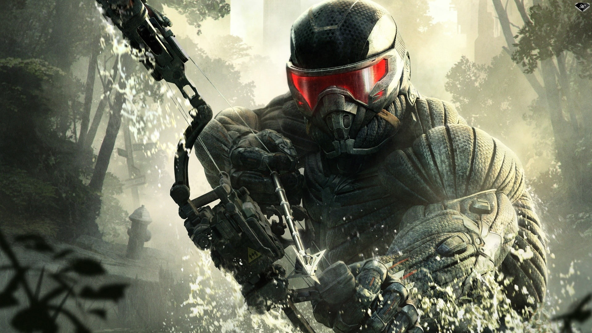 Crysis 3, video games, first-person shooter, bow and arrow