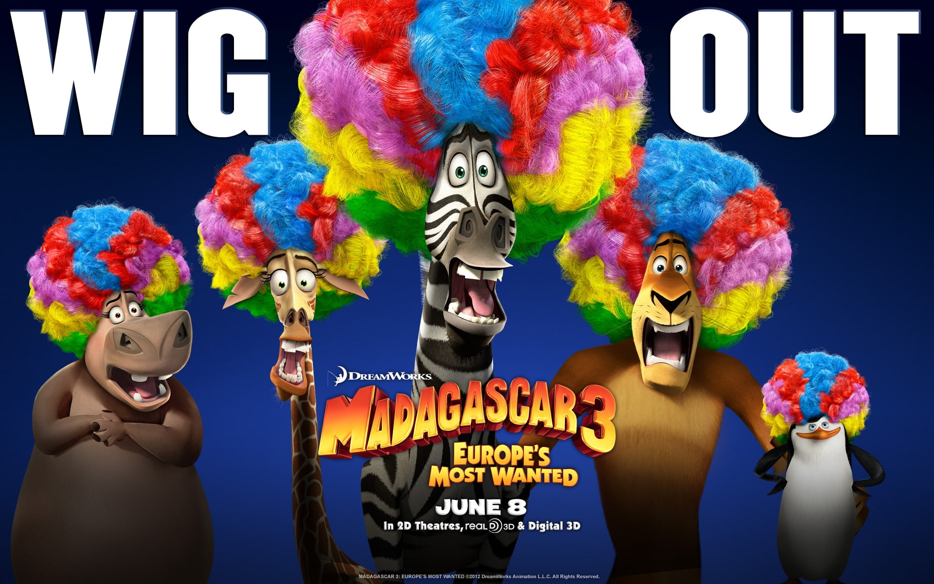 Madagascar 3, wig out madagascar 3 europe's most wanted