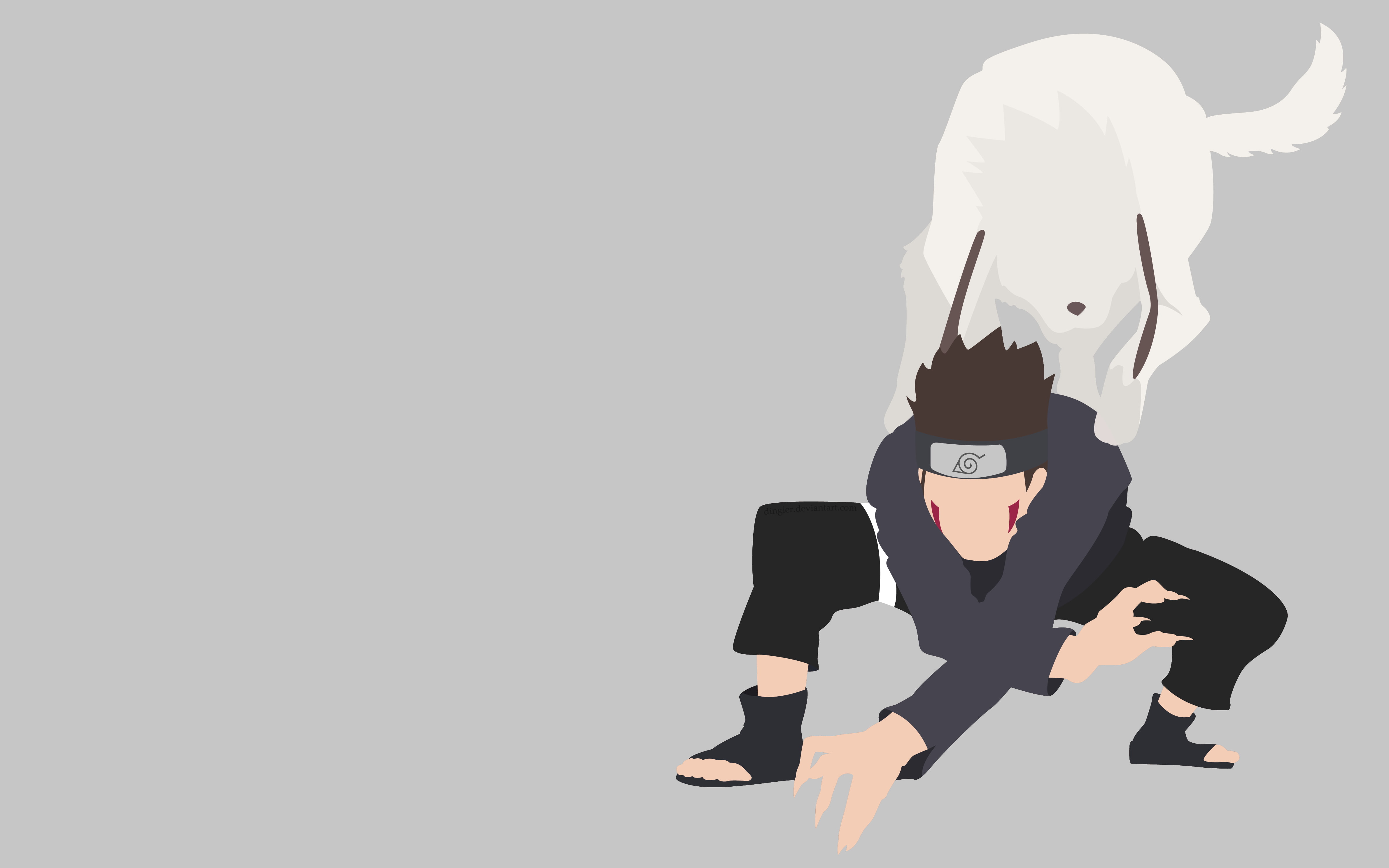 HD <b>wallpaper</b>: Anime, <b>Naruto</b>, Akamaru (<b>Naruto</b>), Kiba Inuzuka free download.