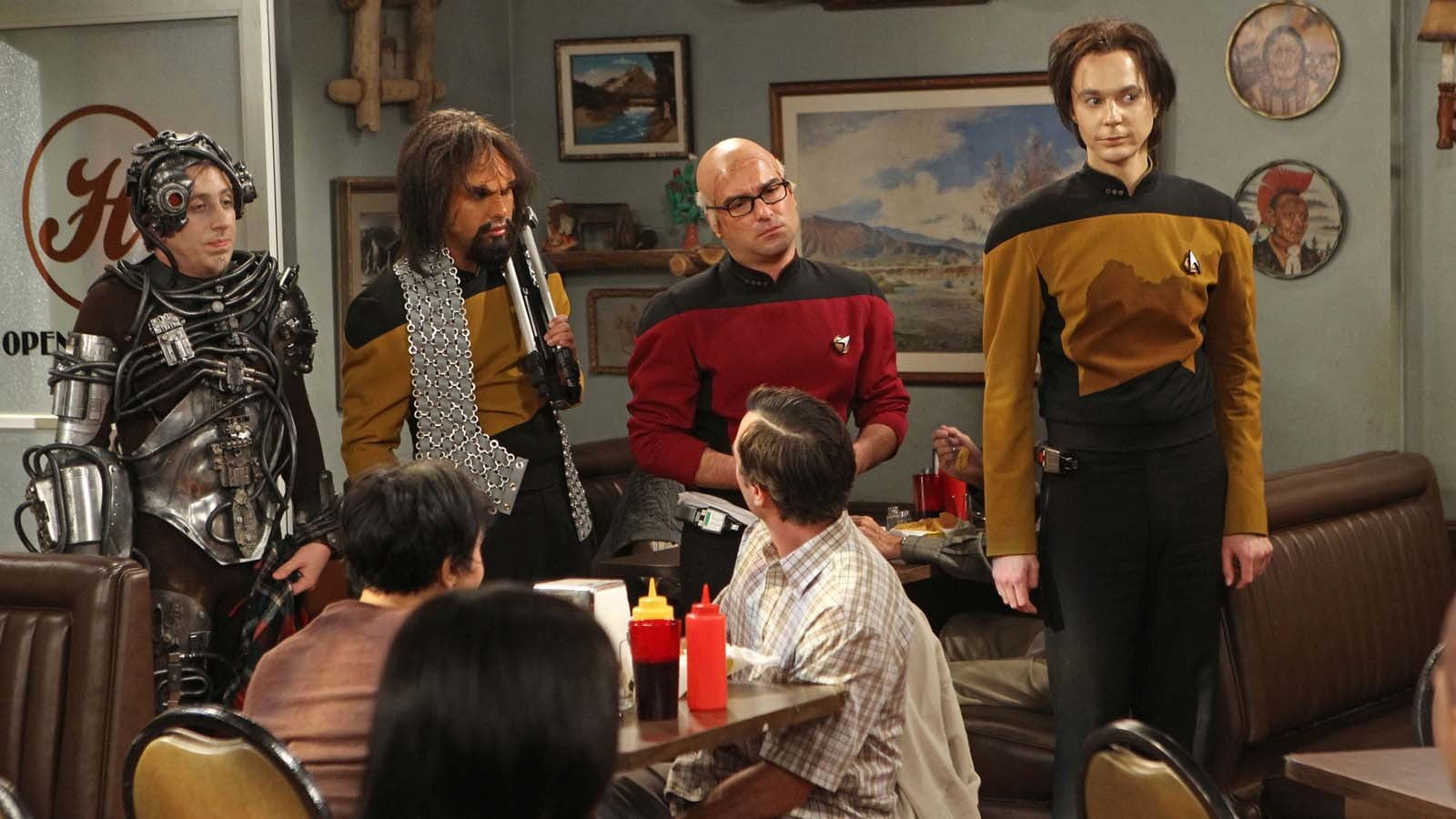 men's red and black shirt, The Big Bang Theory, Sheldon Cooper