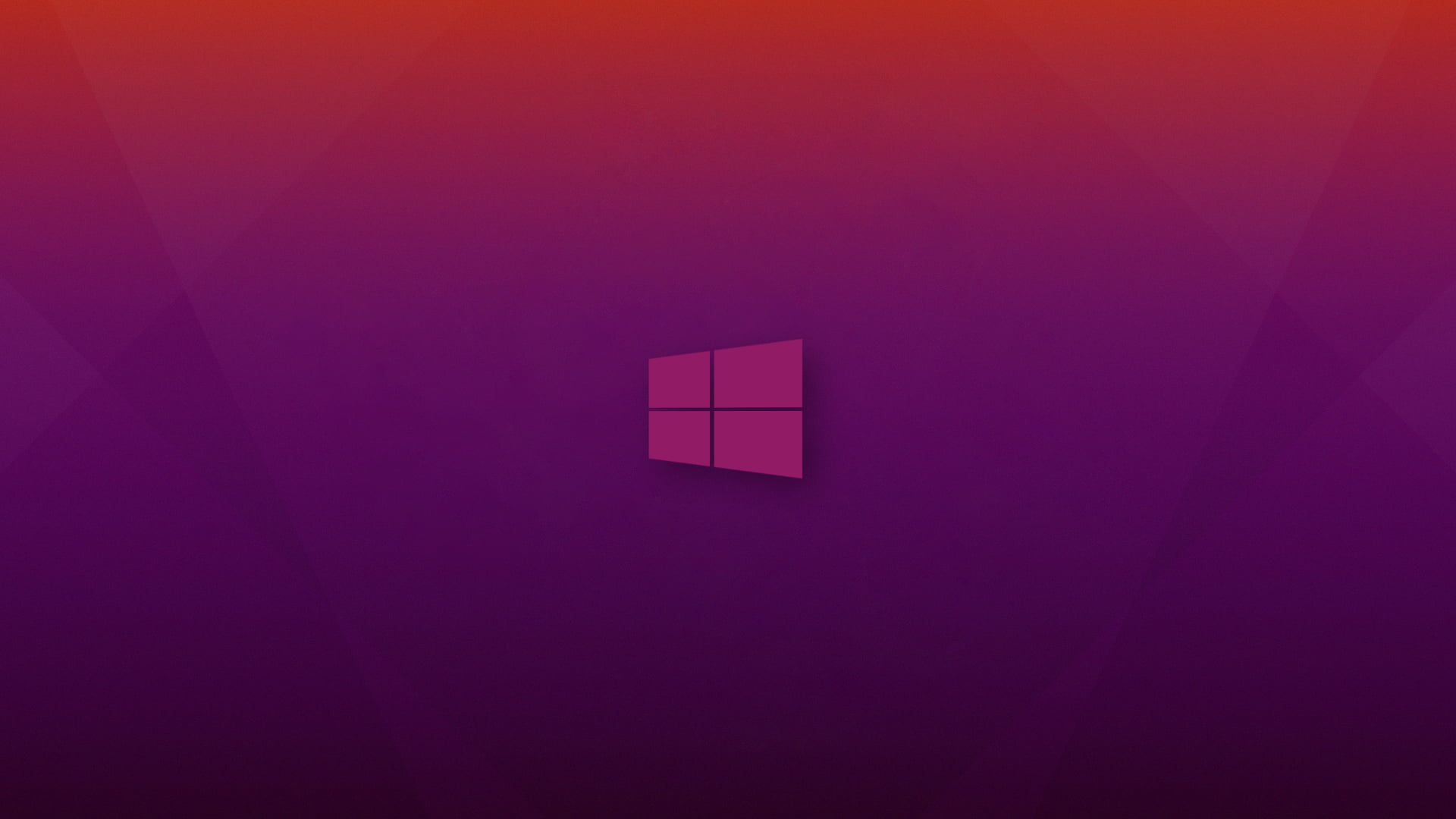 Windows 10, purple background, pink, logo