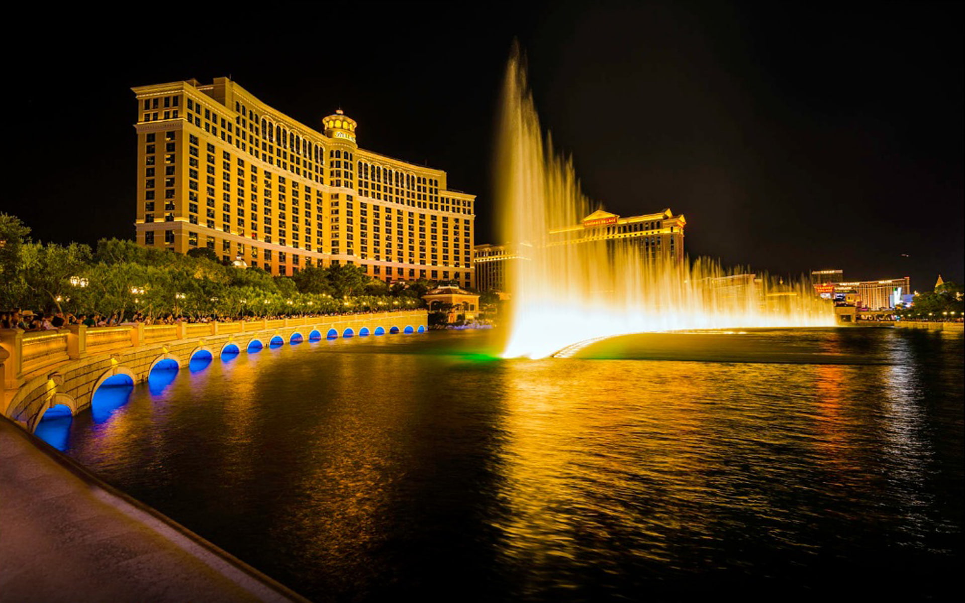 Fountain Bellagio Hotel & Casino In Las Vegas Nevada North America Desktop Backgrounds 1920×1200