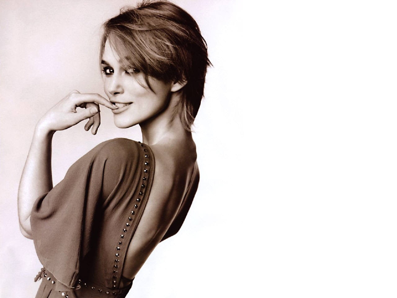 Keira Knightley, women, actress, sepia, one person, young adult