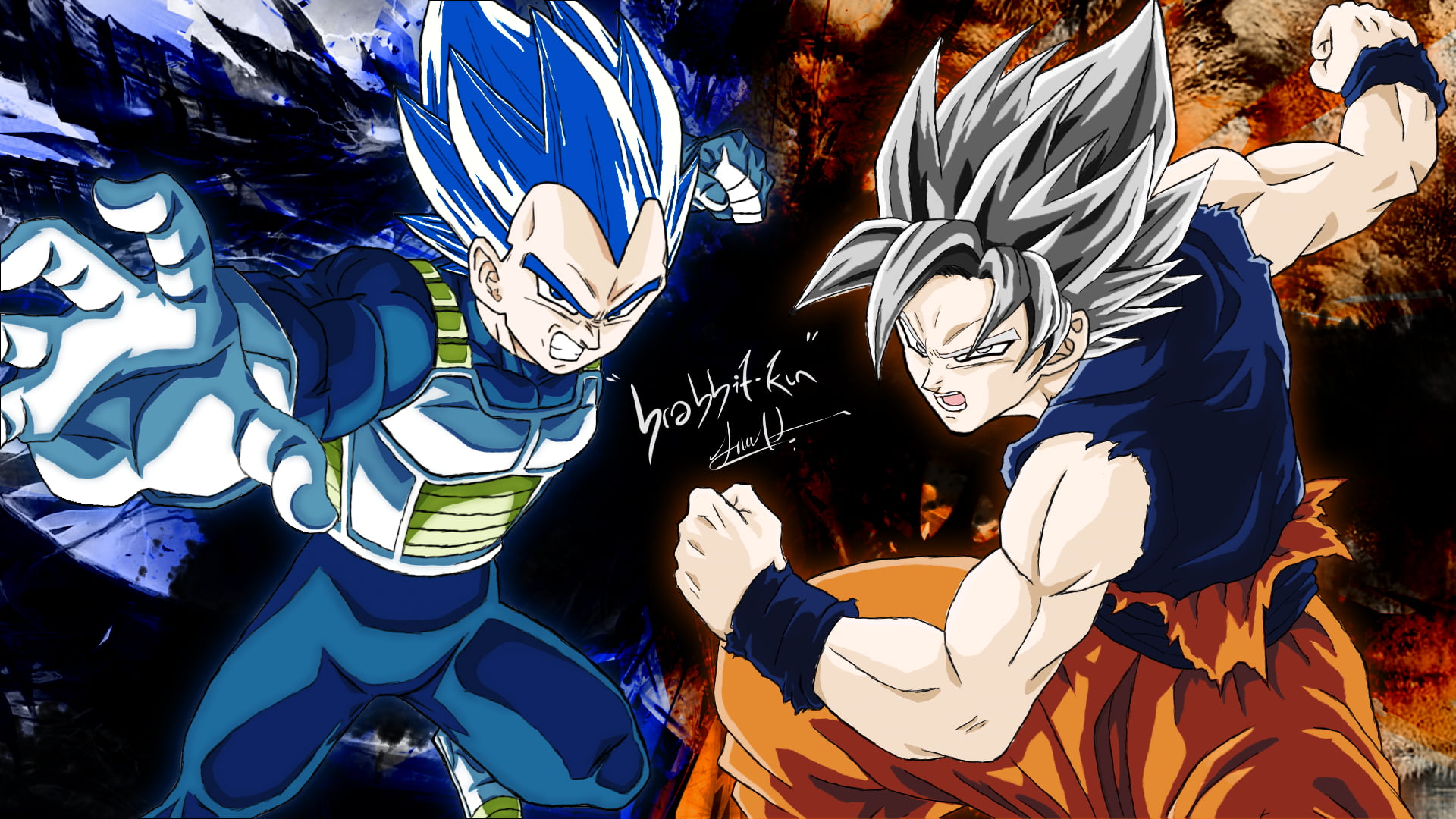 Son Goku, Vegeta, ultra instict, Dragon Ball, Dragon Ball Super