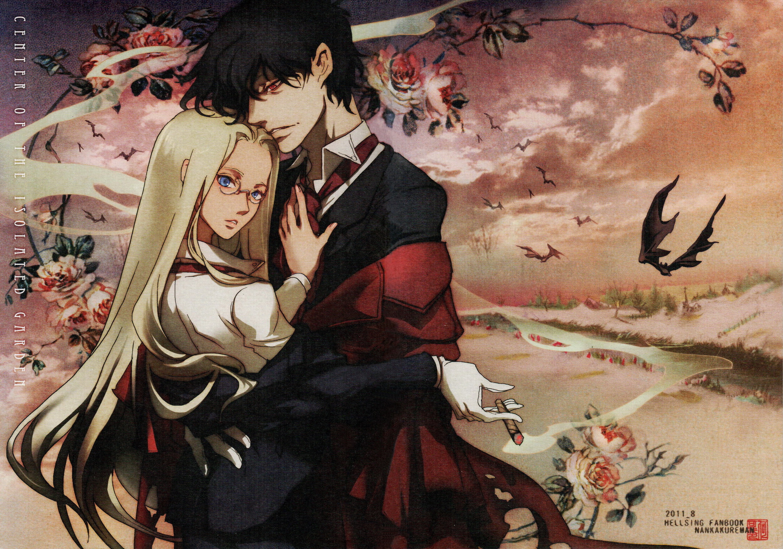 anime, gothic, hellsing
