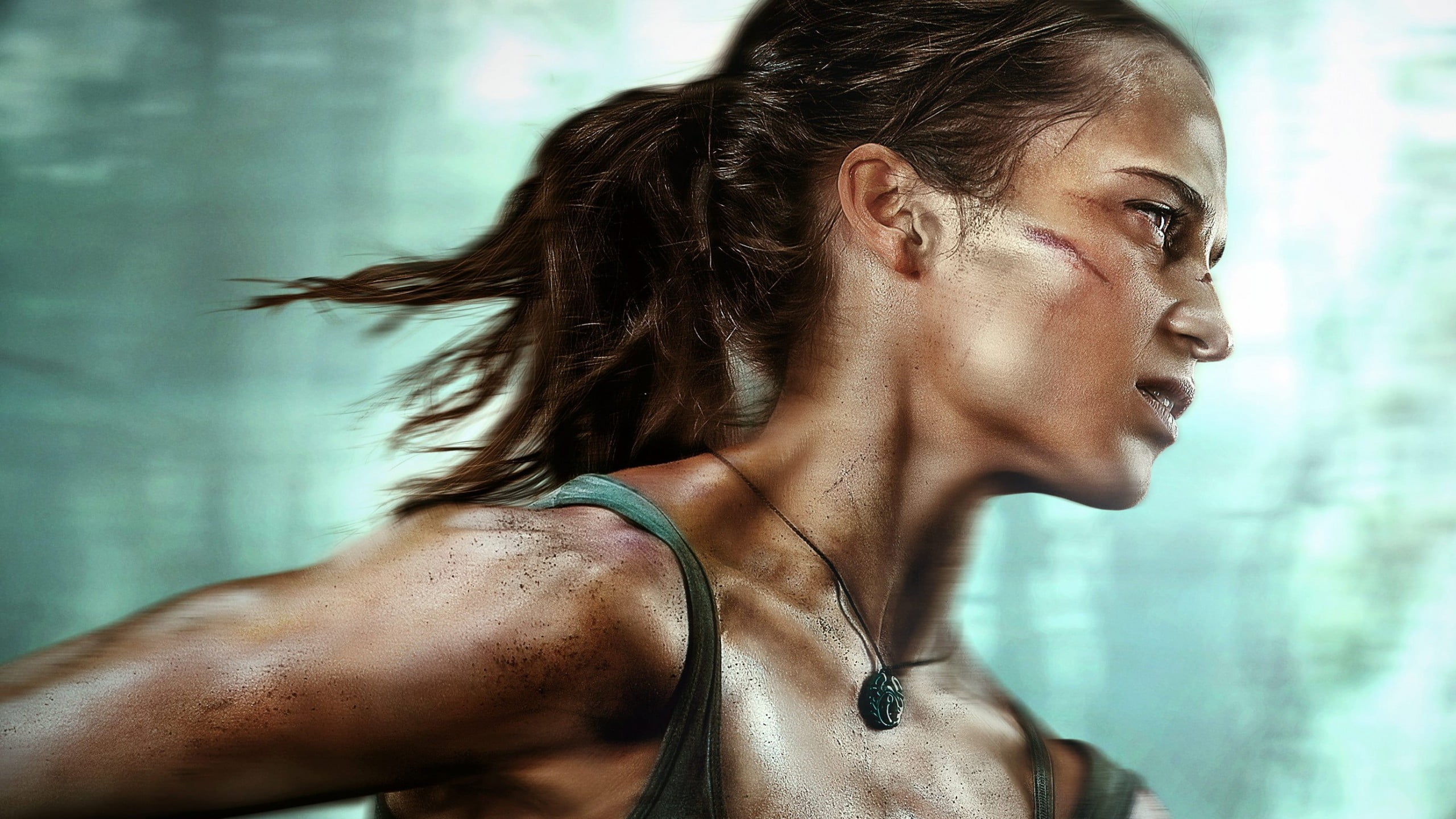 Tomb Raider (2018), poster, girl, movie, lara croft, Alicia Vikander