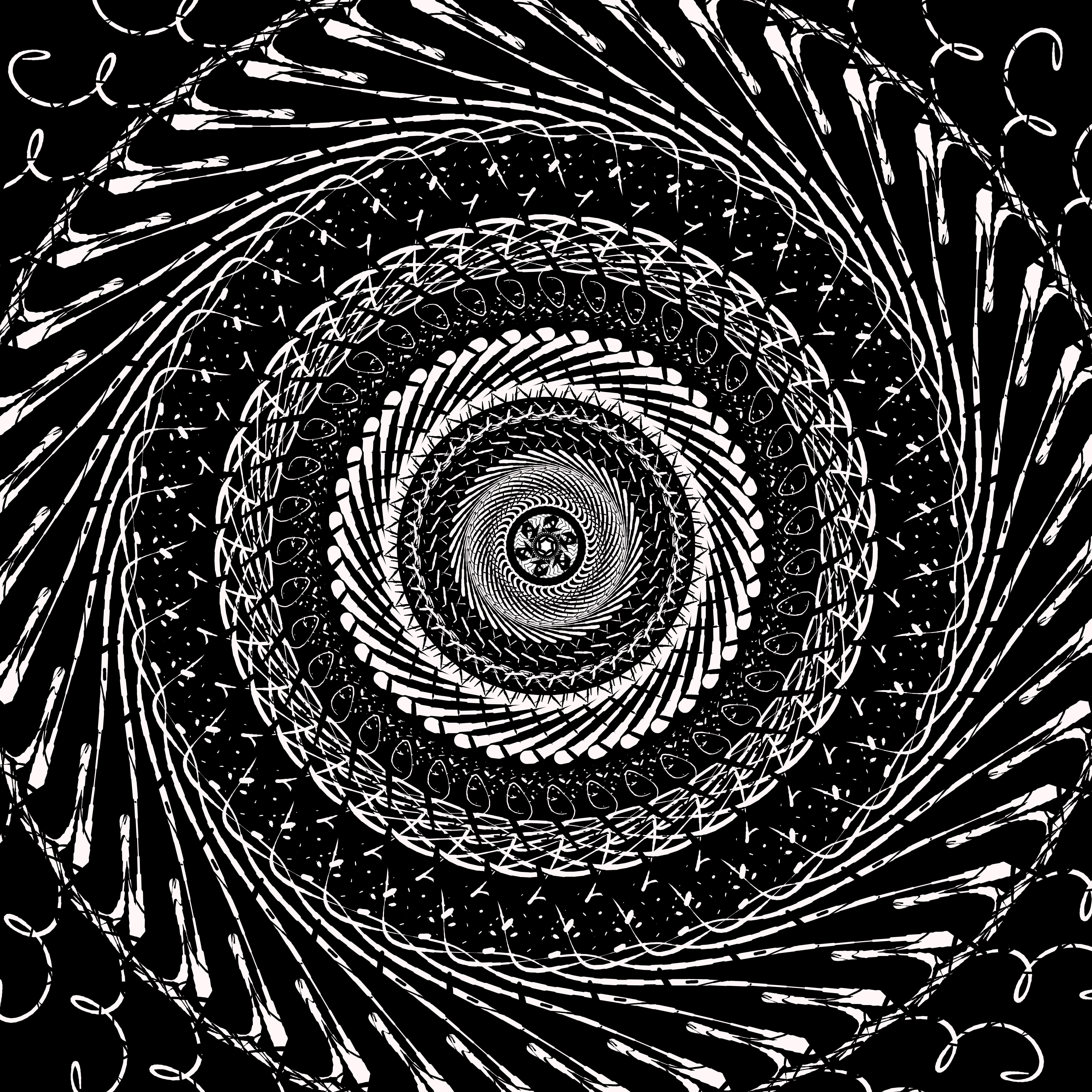 pattern, spiral, circle, architecture, shape, geometric shape
