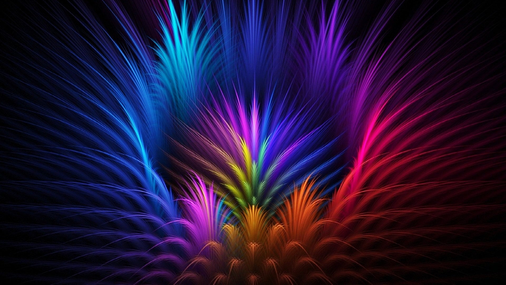 purple, red, and teal graphic wallpaper, Abstract, Artistic, Colors