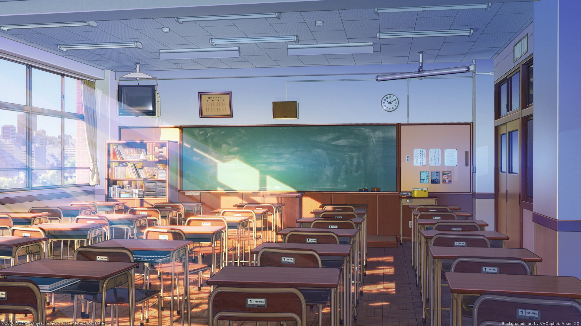 classroom, ArseniXC, realistic, building