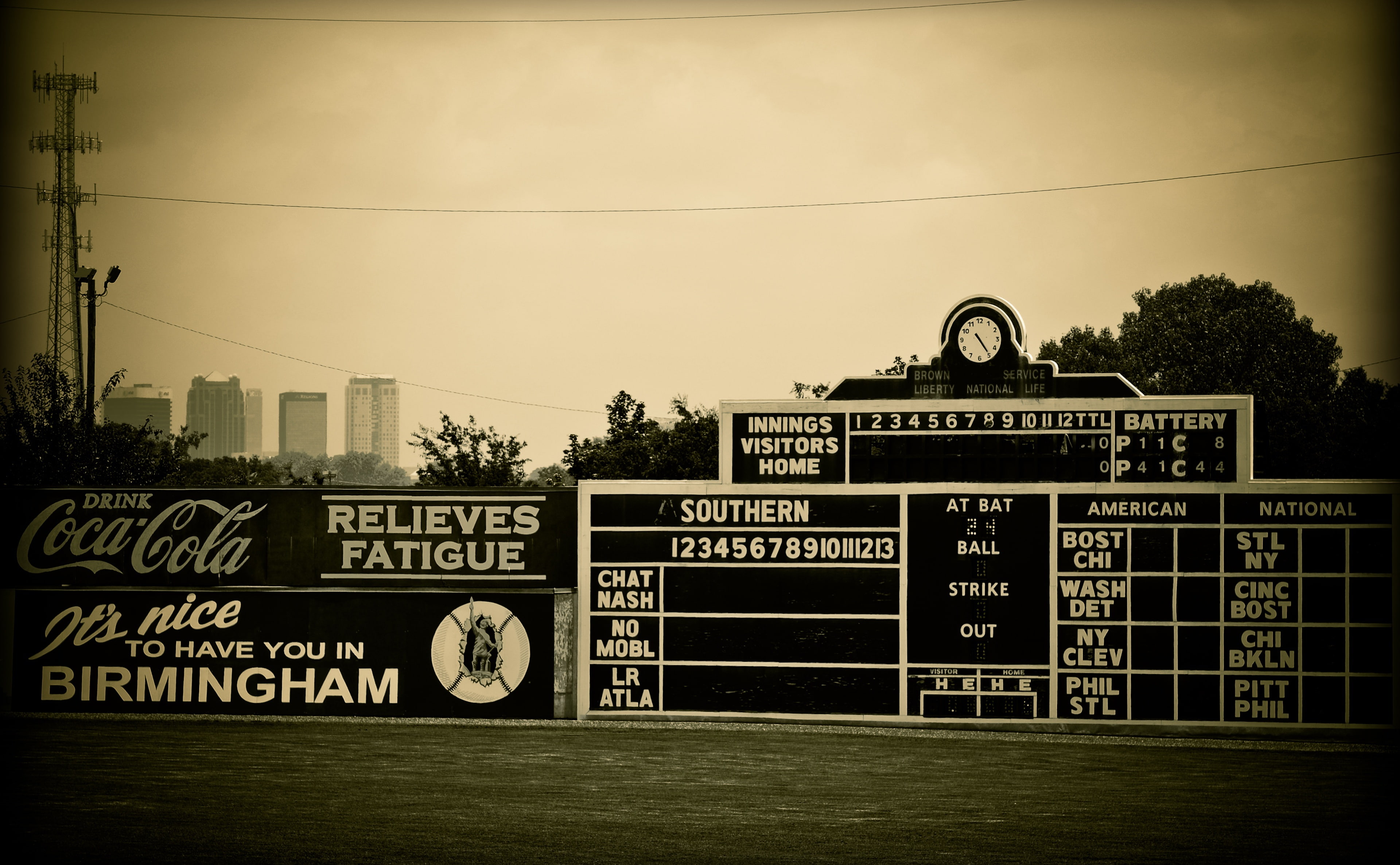 Rickwood Field, Birmingham signage, Vintage, Baseball, united states